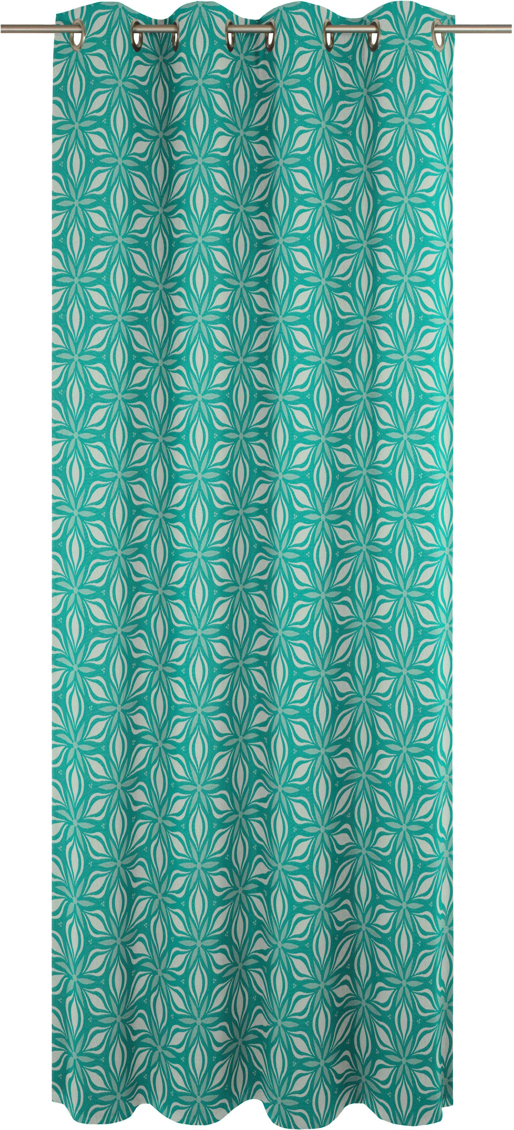 Adam Vorhang Retro Floret, Ösen (1 günstig online kaufen