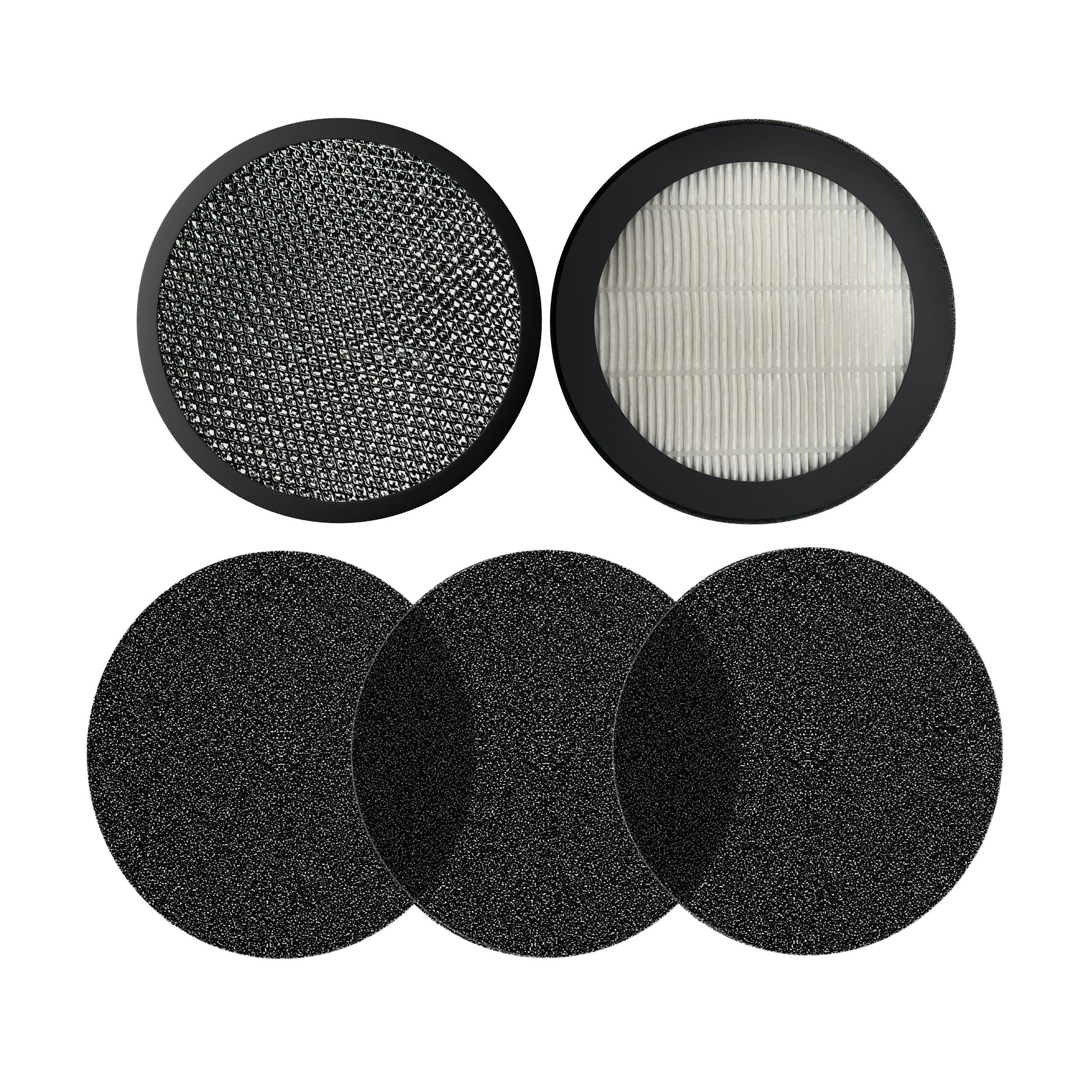 CIARRA Filter-Set CBCF008S, Zubehör für VMPHP01,VMPHW01,VMPHB01,VMLHP01, Inkl.3x Aktivkohlefilter,1x Aluminium-Fettfilter,1x Polymerfilter