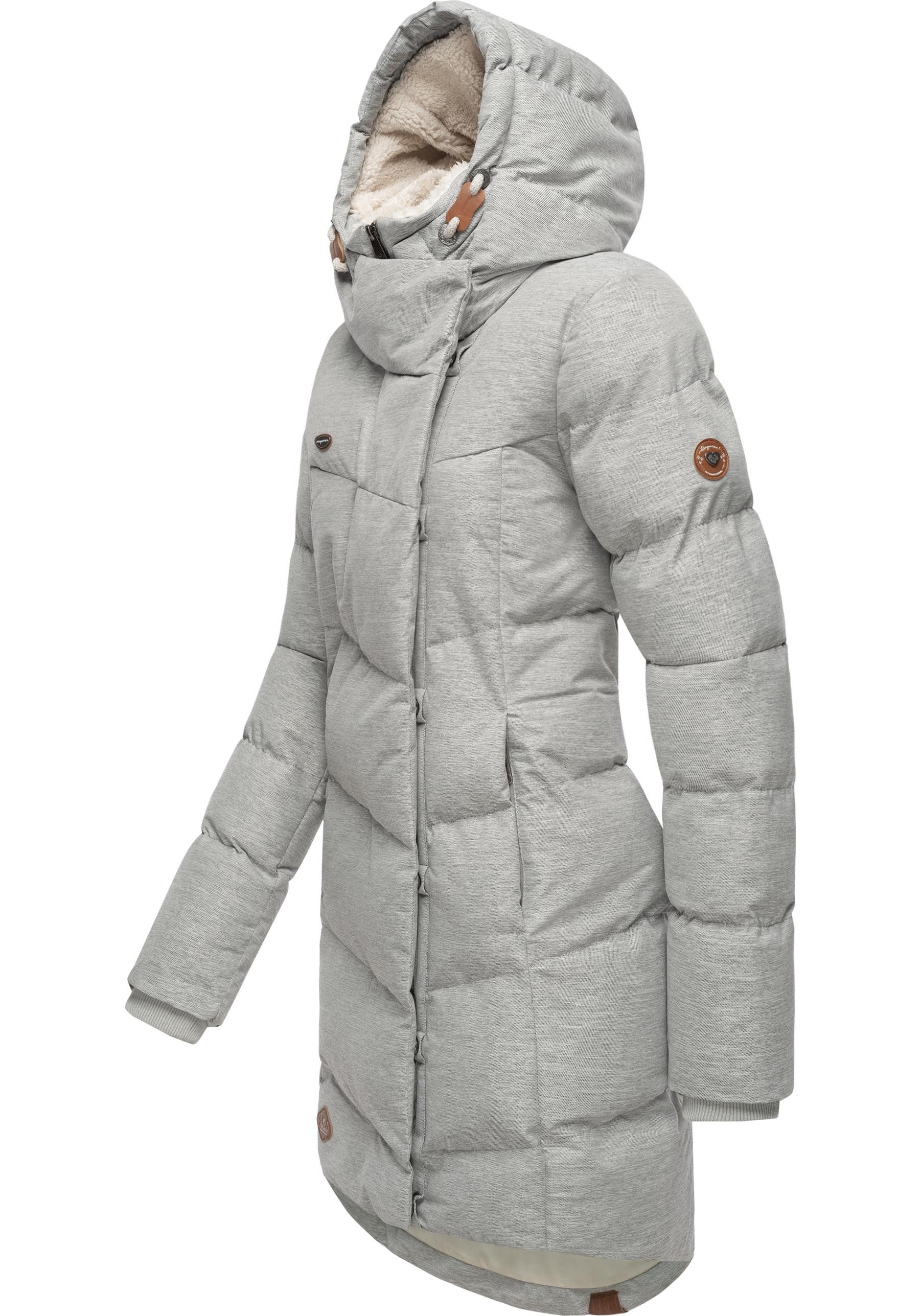 Ragwear Wintermantel Pavla stylischer Winterparka mit Teddyfutter und Kapuz günstig online kaufen