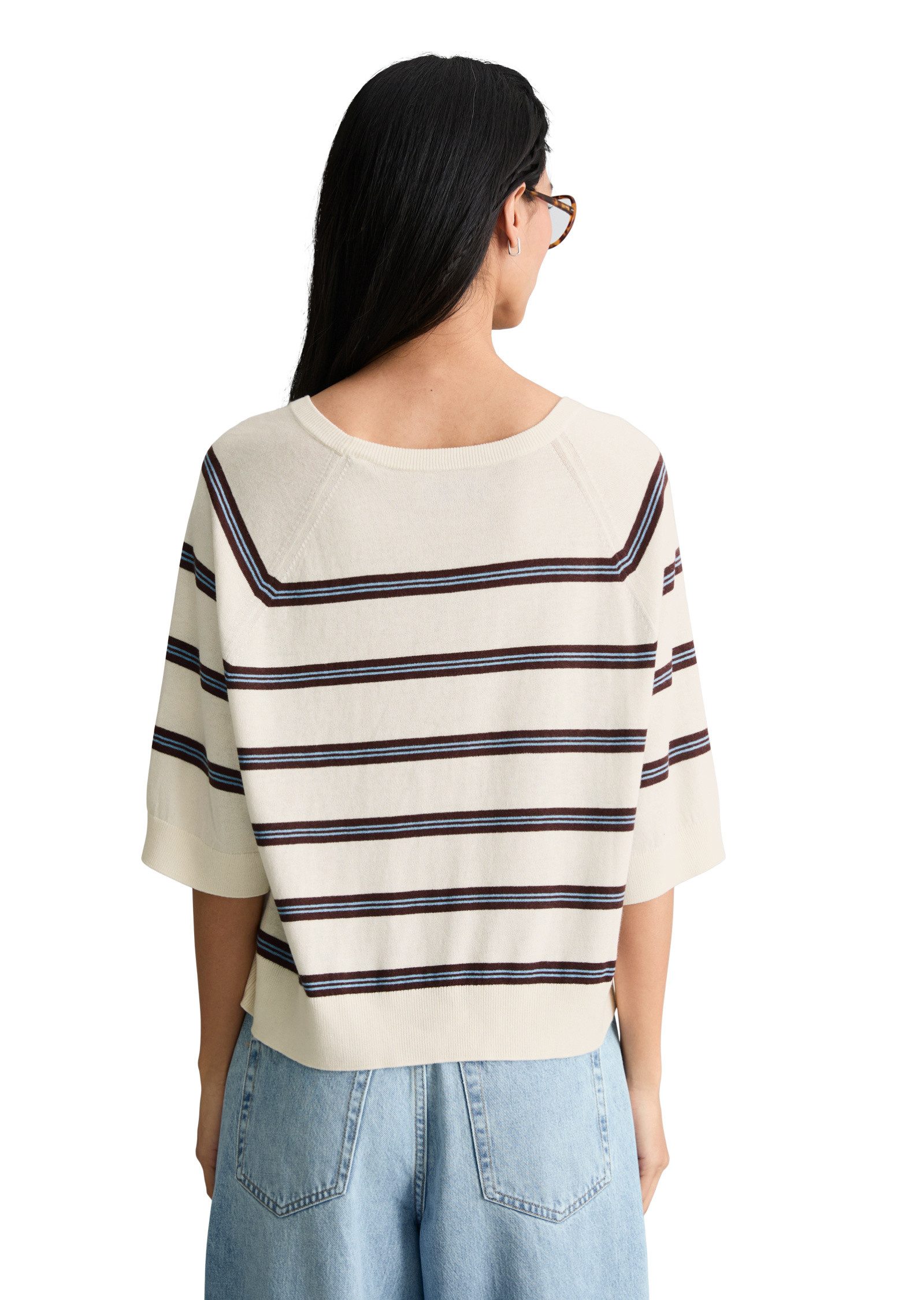 Marc O'Polo DENIM Strickpullover aus weichem Organic-Cotton-Modal-Mix