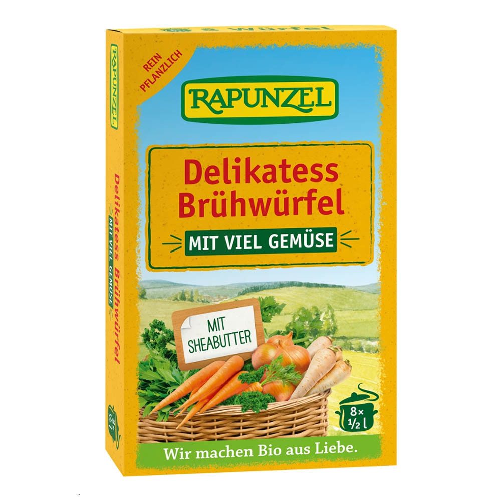 Rapunzel Brühe Gemüsebrühe - 8 Würfel Delikatess