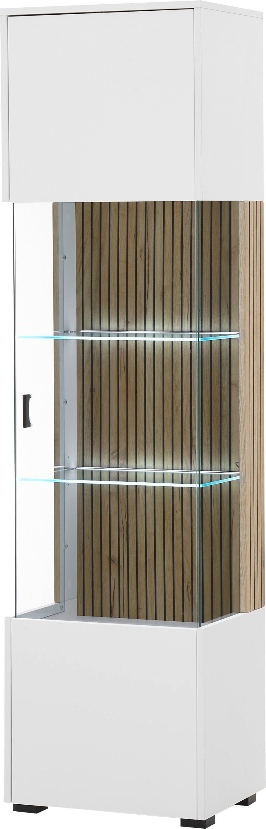 INOSIGN Vitrine Hudson in moderner Trendfarbe, Griffe aus Metall (Schwarz), günstig online kaufen