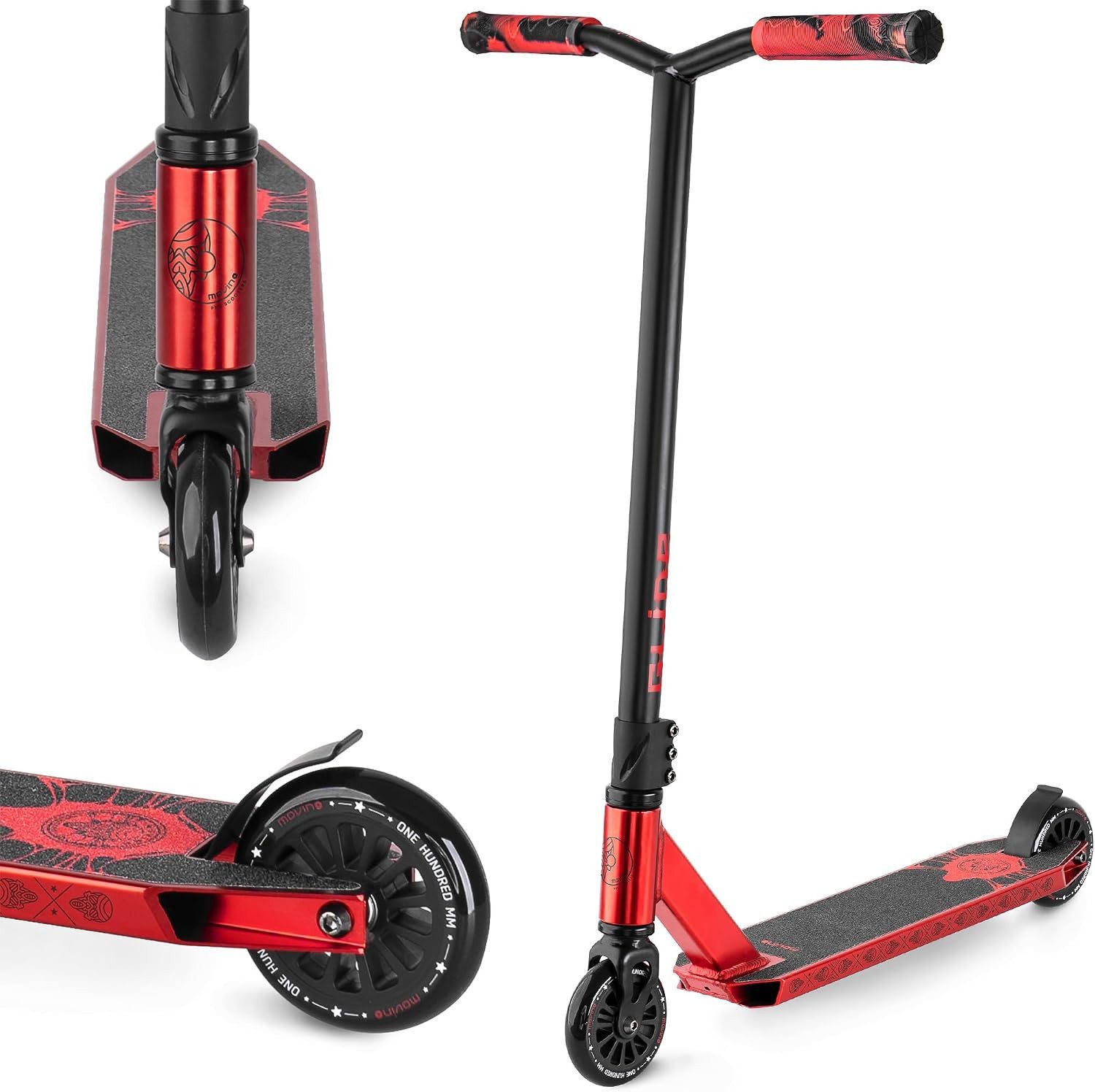 Movino Stuntscooter MOVINO GLIDE Skatepark leicht 3,3kg ABEC-9 IHC
