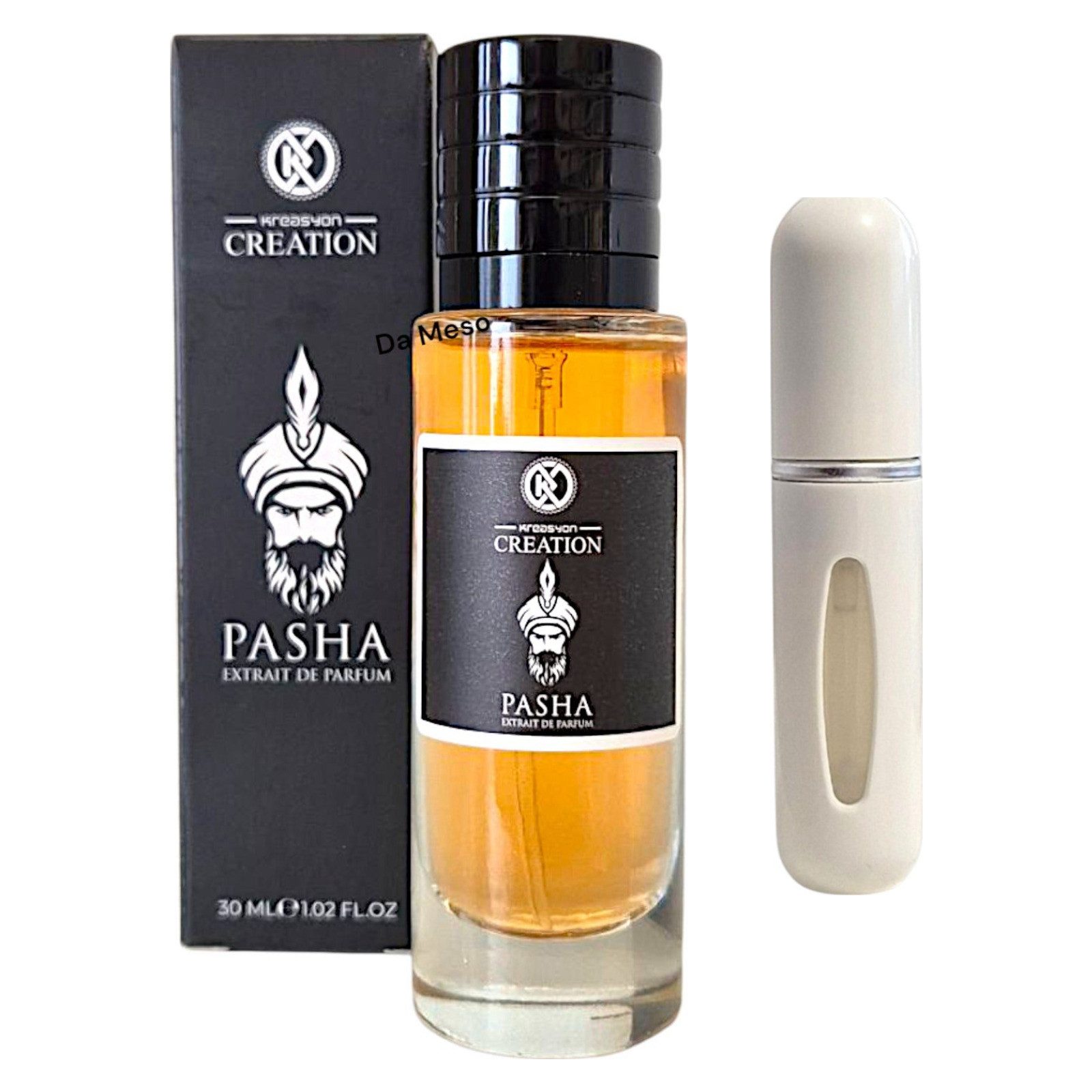 fon Cosmetic Duft-Set Creation Pasha Extrait de Parfum 30ml + Parfümzerstäuber (leer)