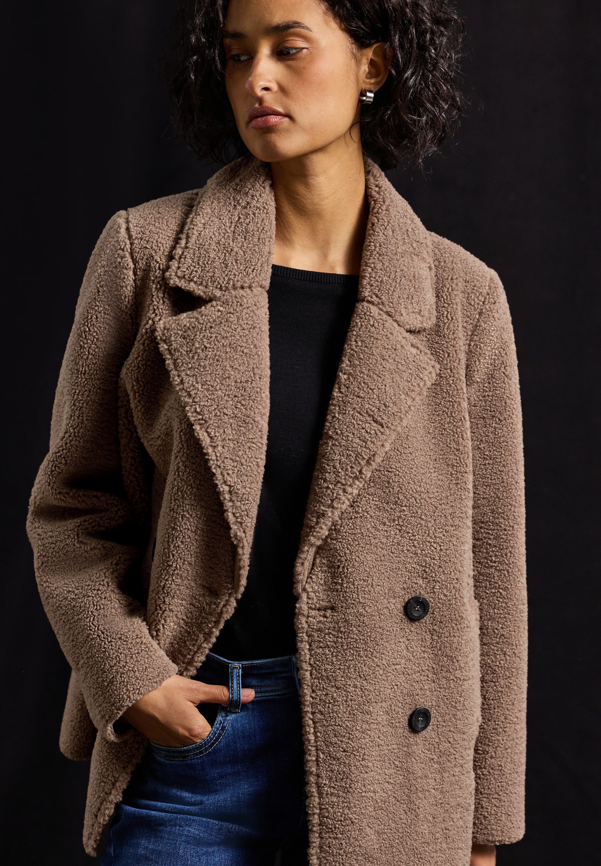 STREET ONE Caban mit Reverskragen und Knöpfen günstig online kaufen