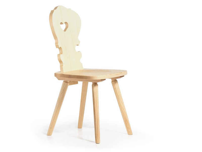 Moebel-Eins Esszimmerstuhl, VALERIO Stuhl, Material Massivholz, Fichte lackiert