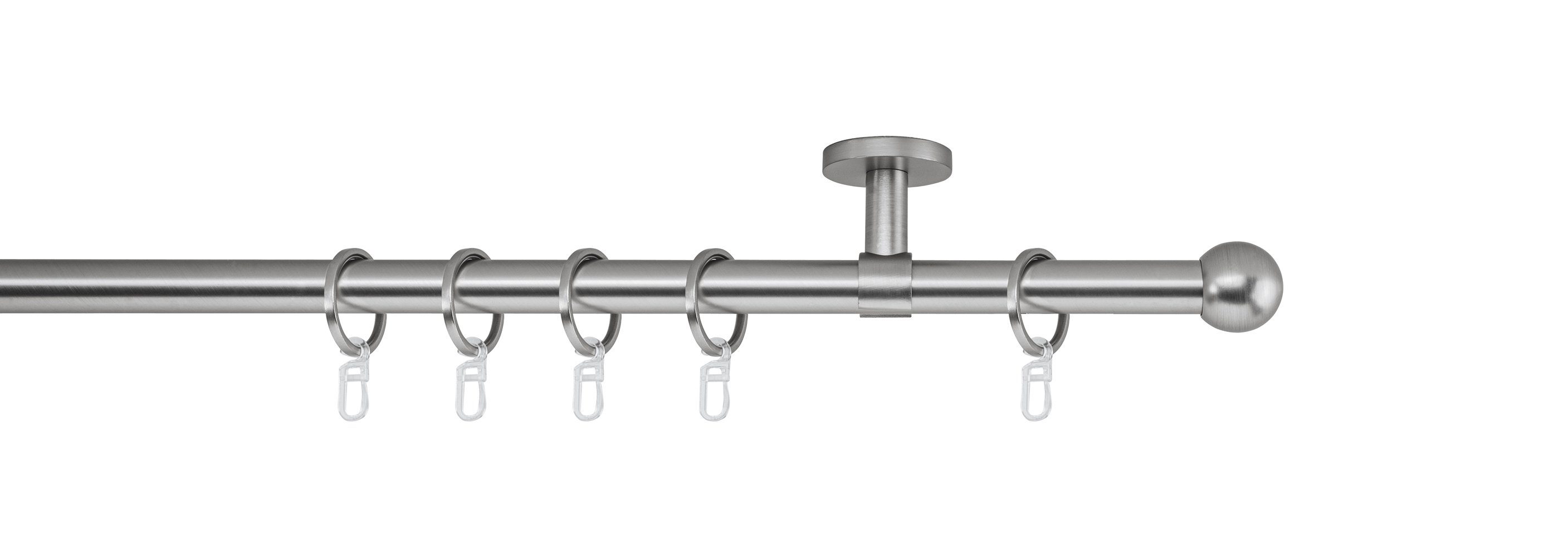 ondeco Gardinenstange Rundrohr Deckenabstand 4cm Ball, günstig online kaufen