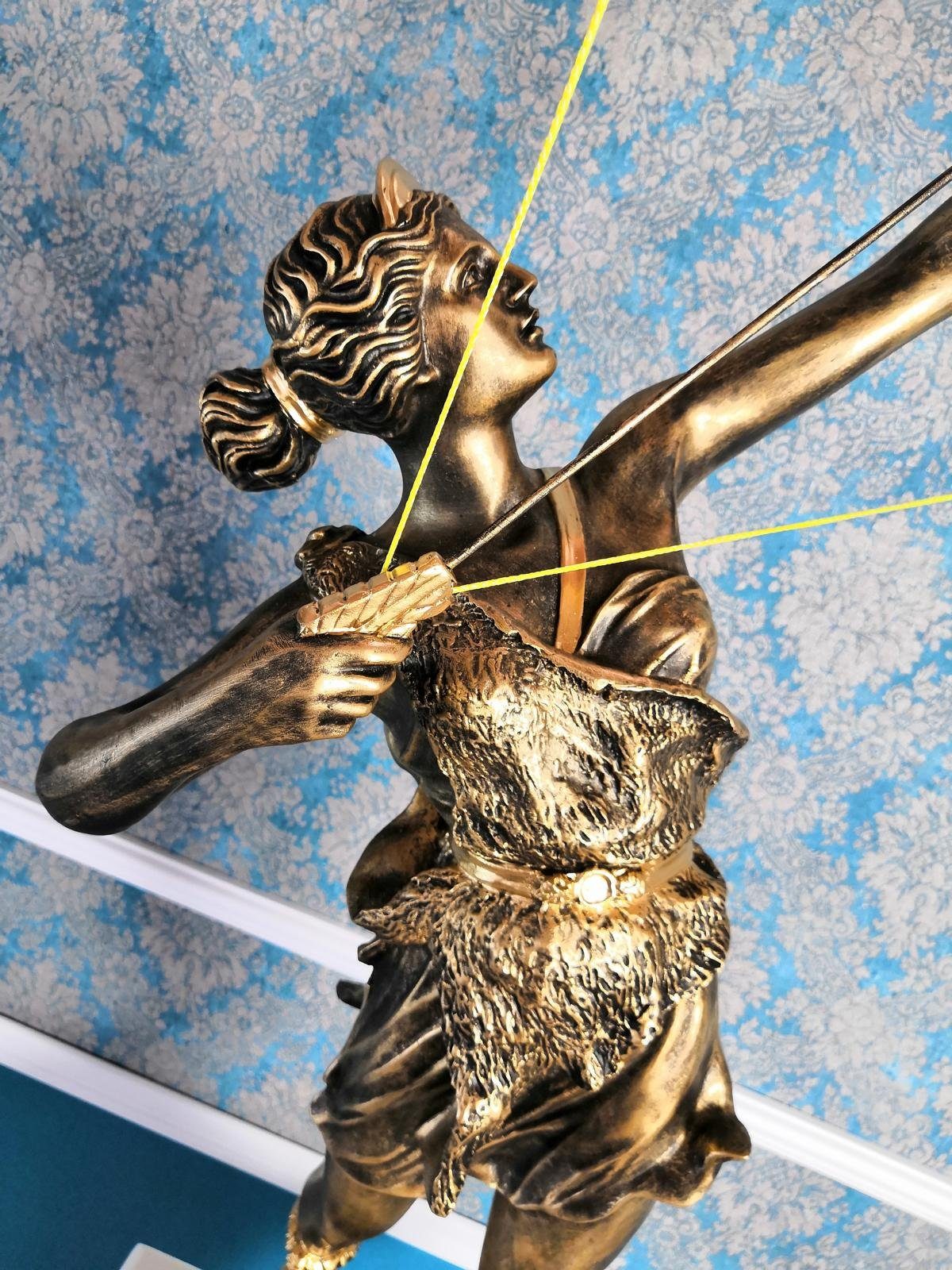 JVmoebel Skulptur Diana Figur Bogen Statue XXL Statuen Göttin Designer Pfeil