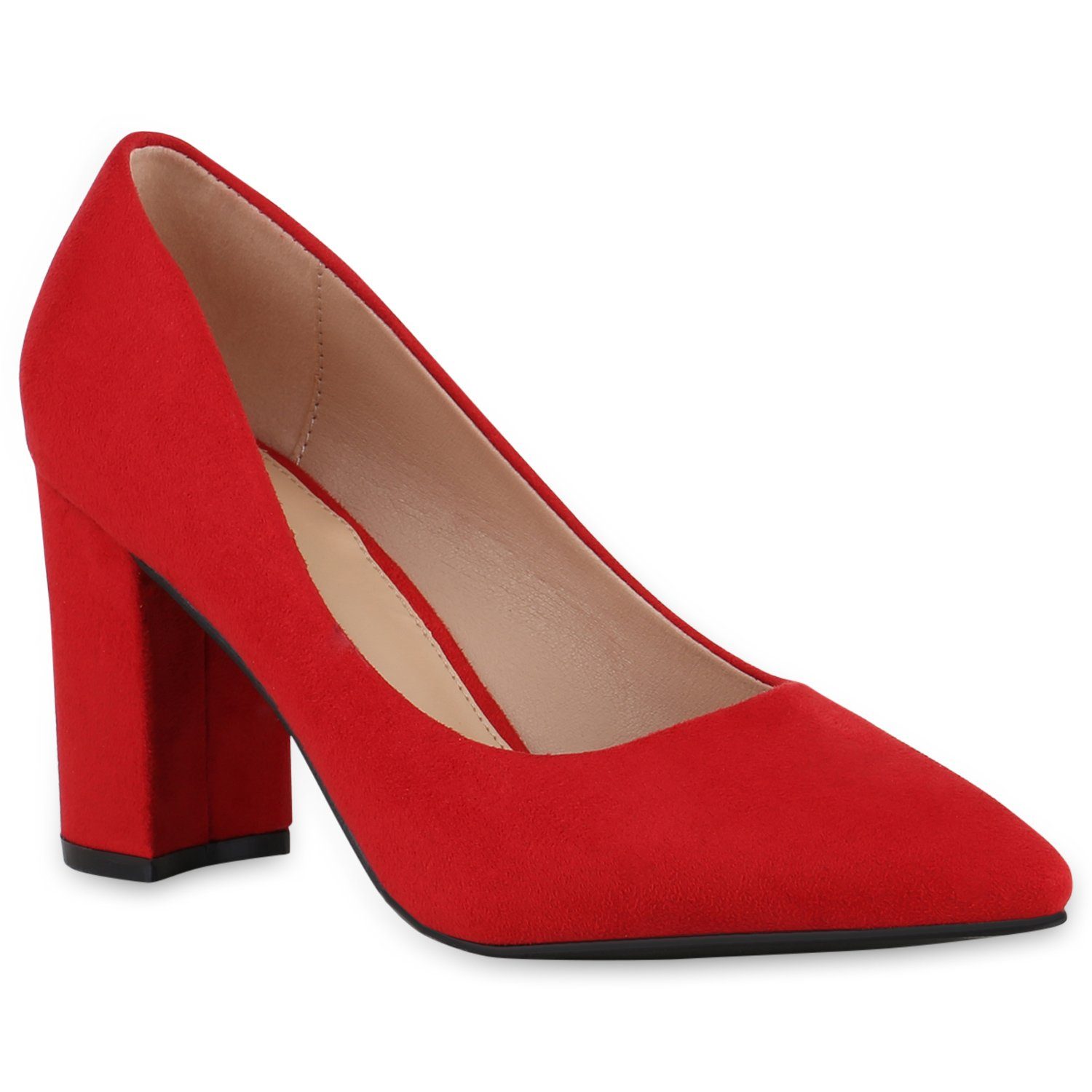 840685 Rot HILL Pumps VAN Schuhe