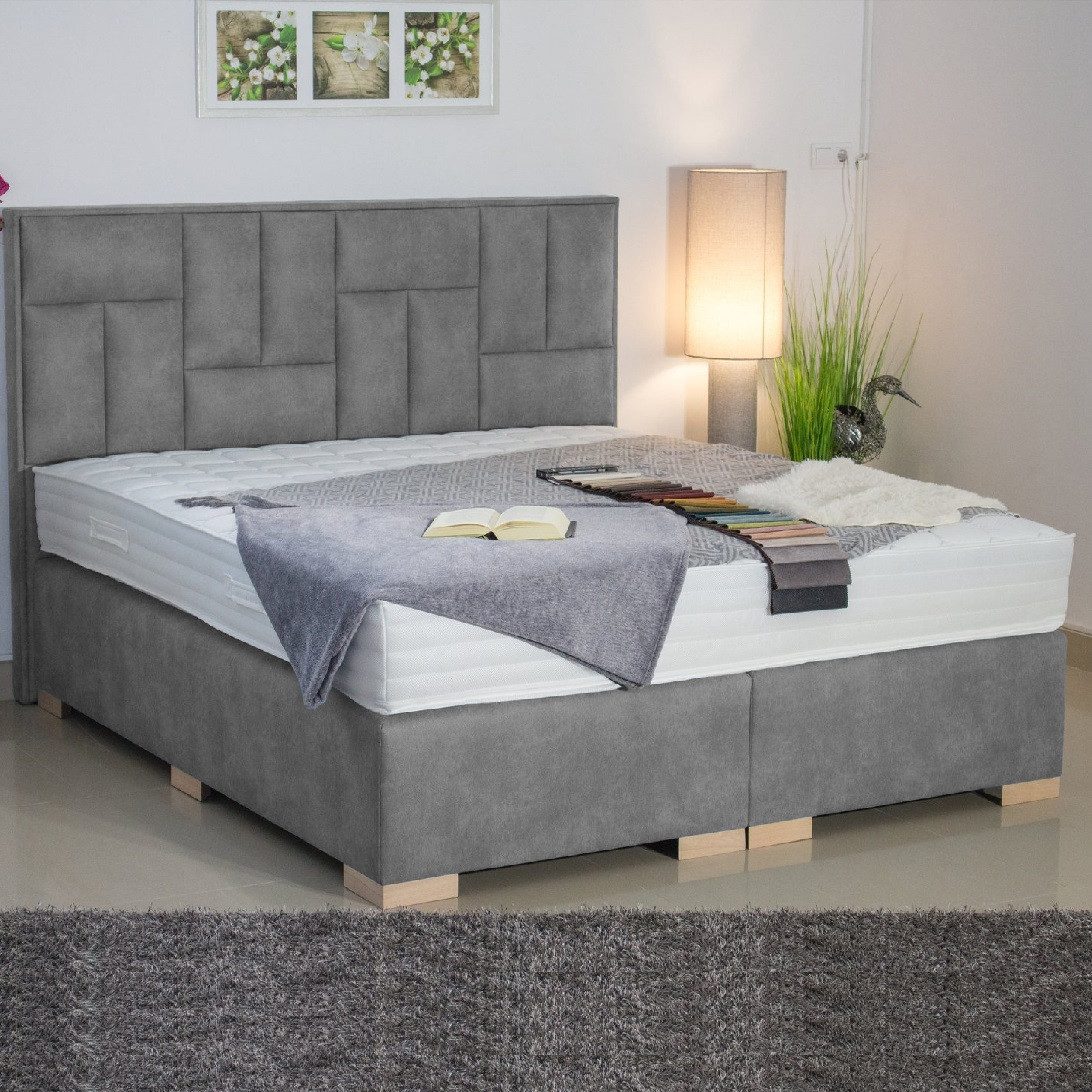PAARA Boxspringbett Nevada ohne Bettkasten mit alles mit Holz, mit einzigartigem Belüftungssystem
