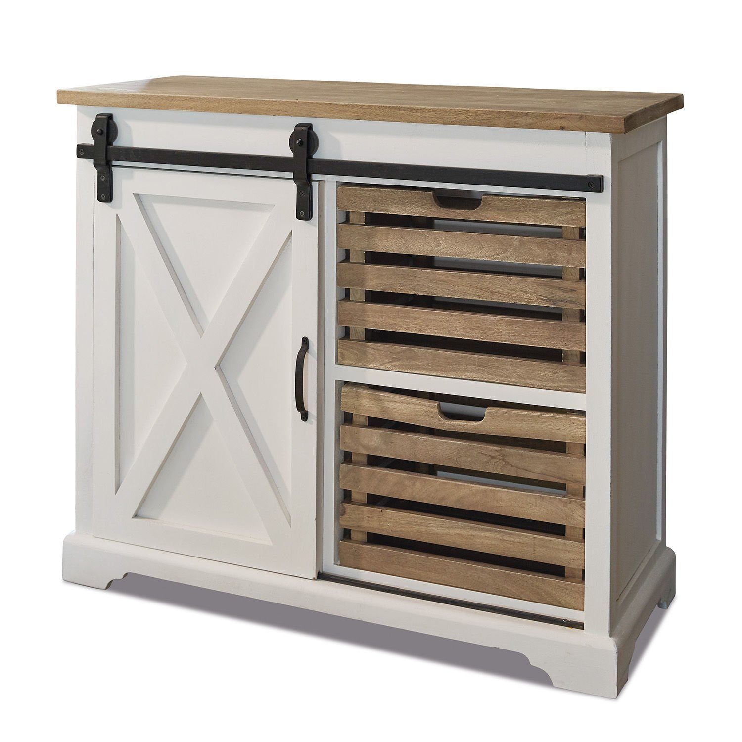 Mirabeau Kommode Kommode Bastid weiß/braun