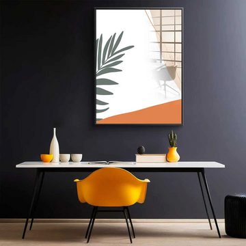 DOTCOMCANVAS® Acrylglasbild Tropical 01 - Acrylglas, Acrylglasbild Tropical 01 orange weiß Wandbild Kunstdruck
