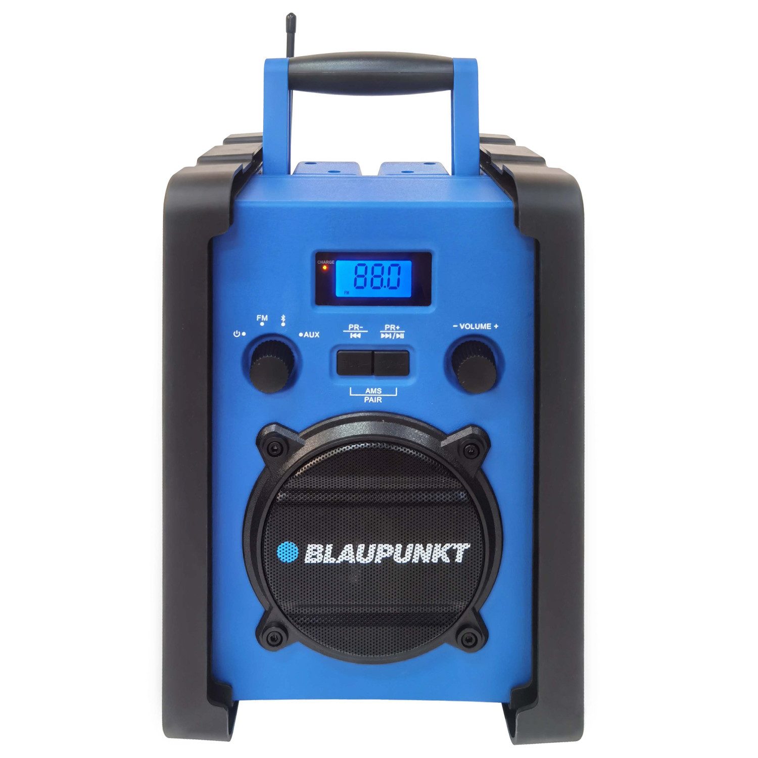 Blaupunkt PP30 Baustellen-Bluetooth-Mobilfunkgerät Radio (Tragbares Radio, Bluetooth, AUX, LCD-Display)