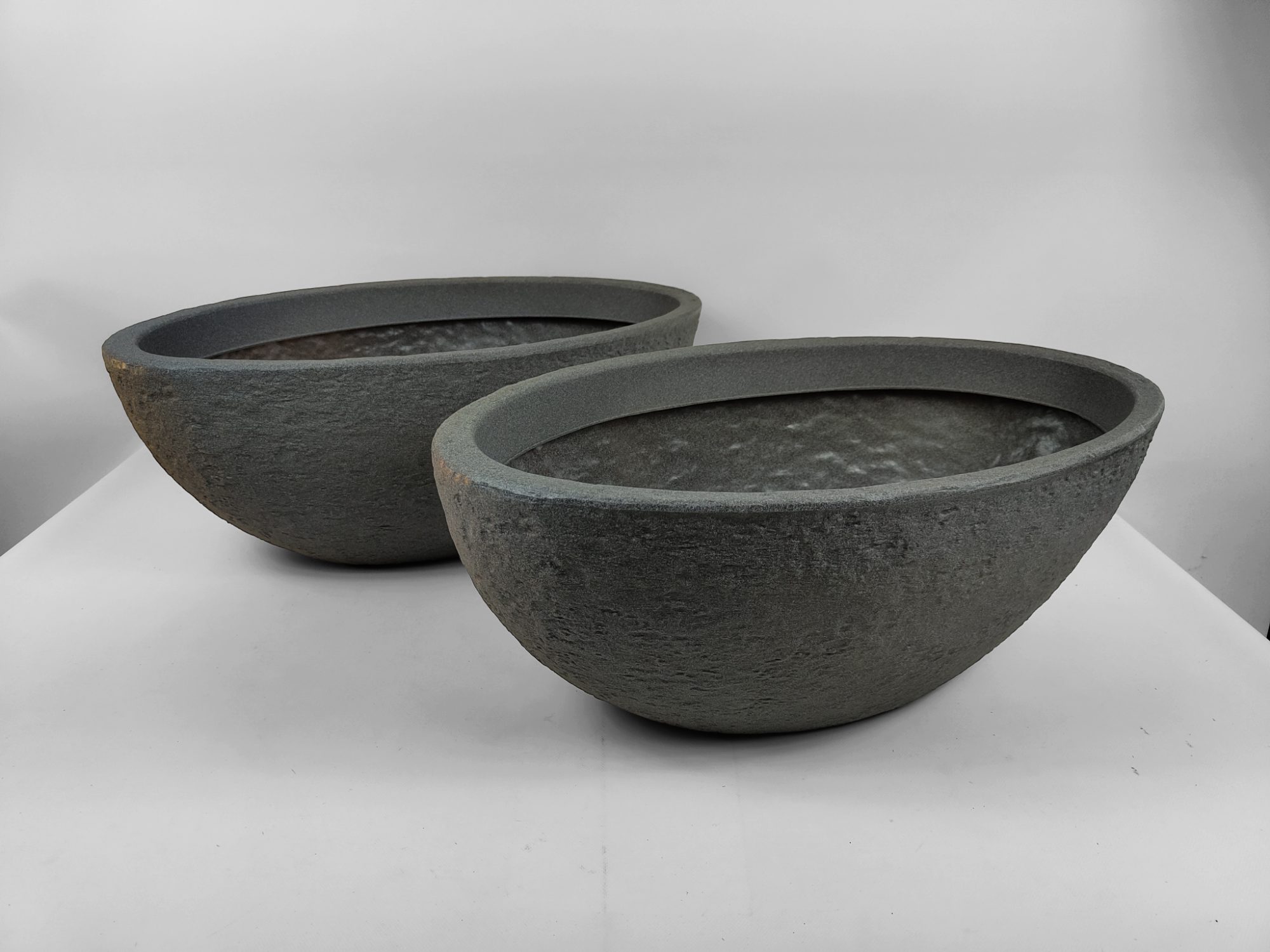 sesua Pflanzschale XXL oval grau Pflanztopf günstig online kaufen