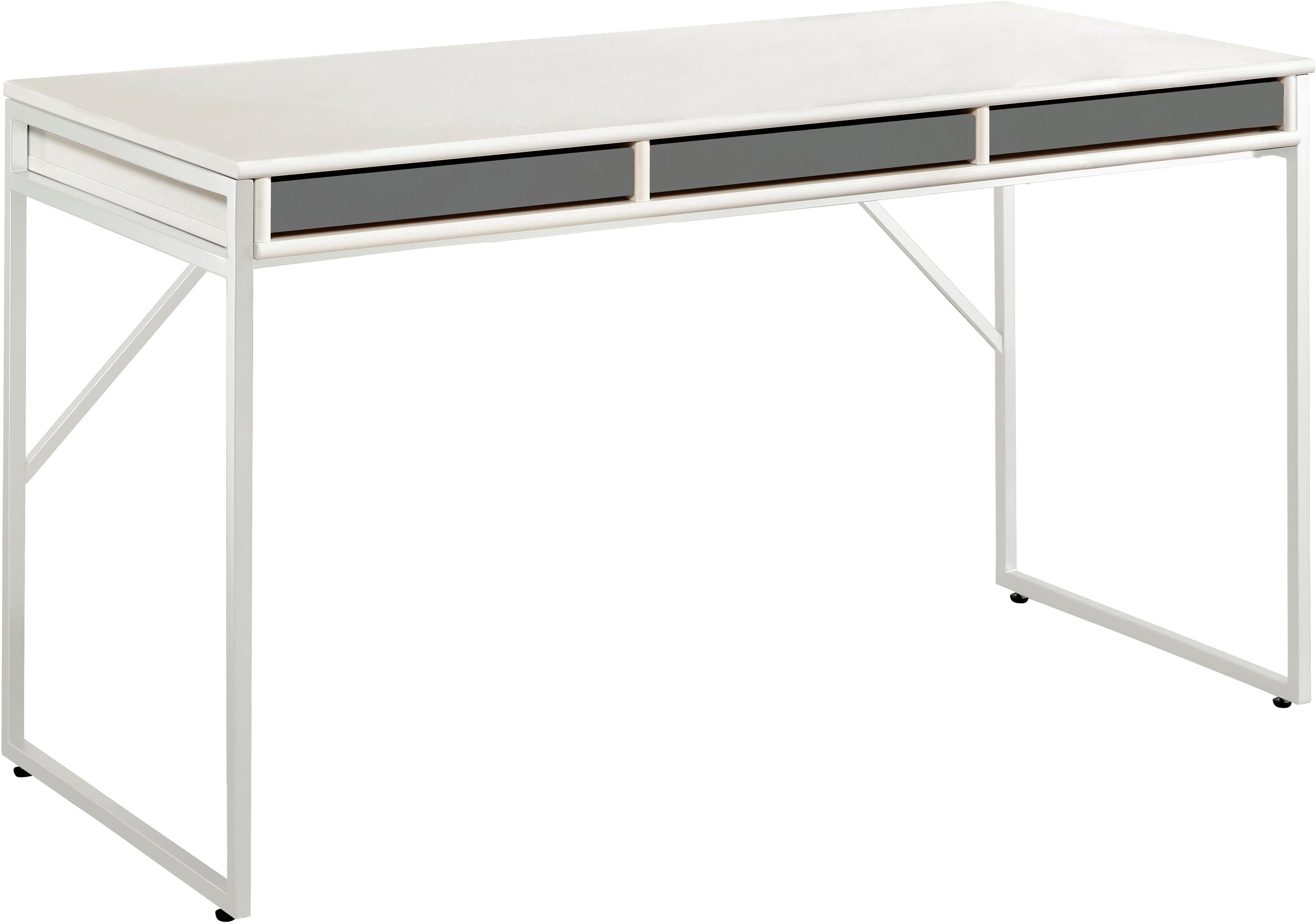 Hammel Furniture Schreibtisch Mistral Bürotisch, Arbeitstisch, Tisch, Computertisch, mit Gestell, B: 137,4 cm, Designmöbel graphit