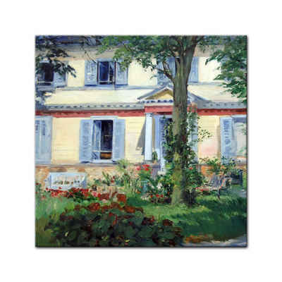 Bilderdepot24 Leinwandbild Édouard Manet - Landhaus in Rueil, Architektur