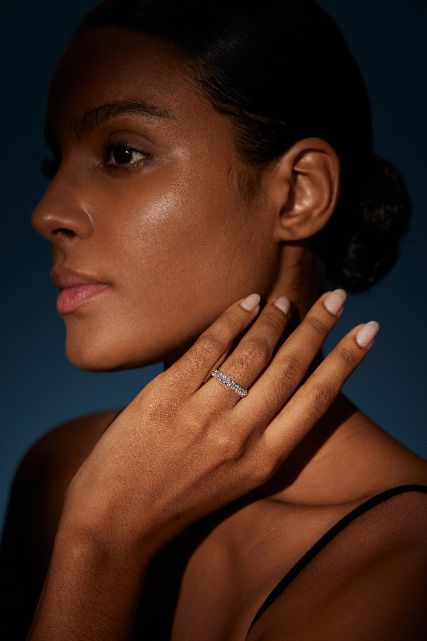 Sternvoll Diamantring Doppelter Memoire-Ring 0.43ct Diamant 750er Gold, Doppel-Memoire-Ring, 0.43ct, IGI-zertifiziert, Zargenfassung