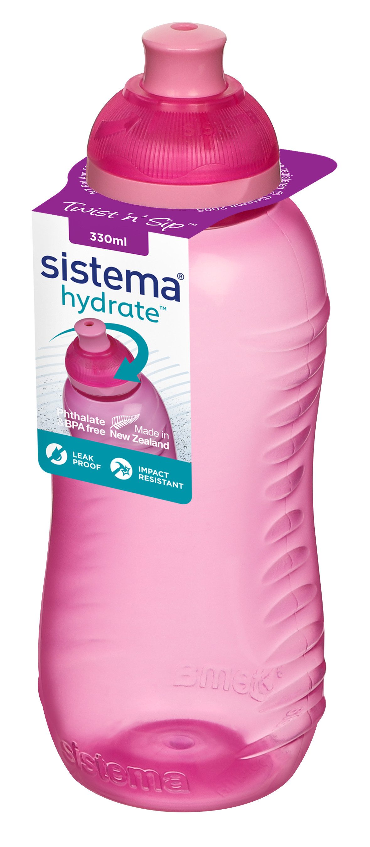 sistema Trinkflasche Sistema 330ml Twist `N` Sip Squeeze Bottle - Misty Purple