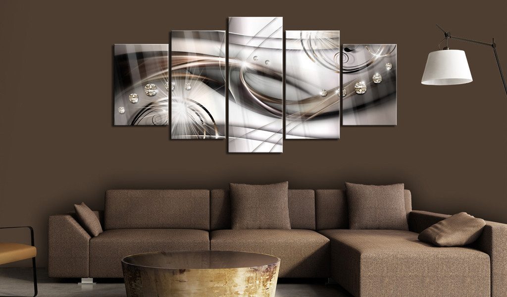 Artgeist Acrylglasbild Brown Glitter [Glass]