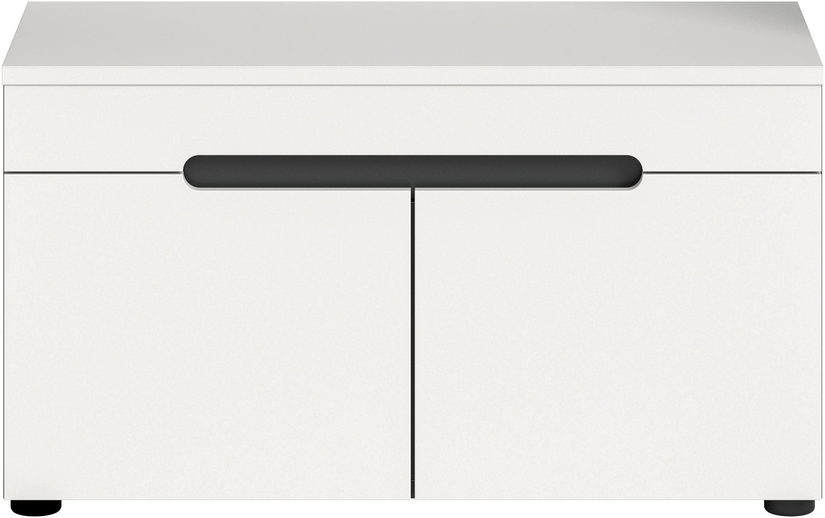 Home affaire Sitzbank REHAT, TOPSELLER!, Breite 80cm, 2 Türen, 2 Fächer (in verschiedenen Farben erhältlich), Garderobenbank, Flurbank, Dielenbank, Bank mit Stauraum, Bank