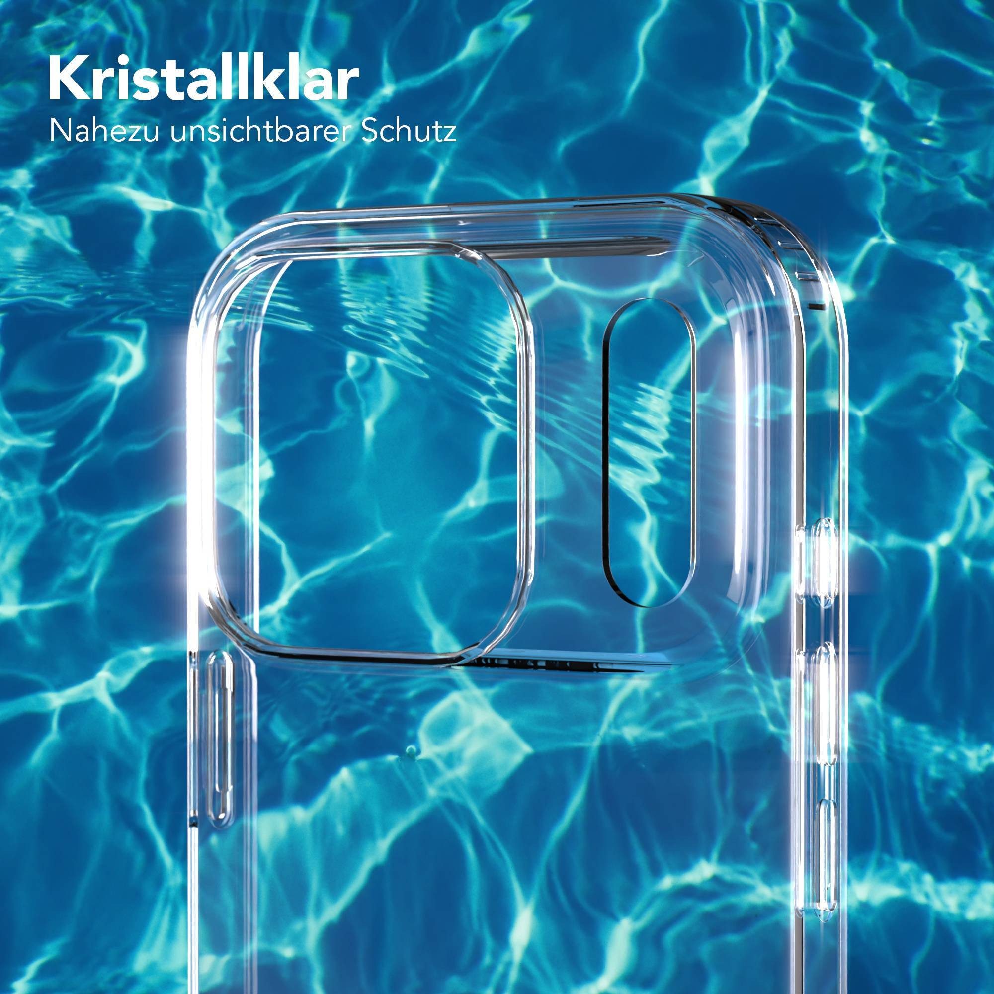 EAZY CASE Handyhülle Silikonhülle für Apple iPhone 18 Pro 6,3 Zoll, Schutzhülle Kameraschutz Silikonhülle Transparent Handyhülle Slimcover – Bild 3 von 5