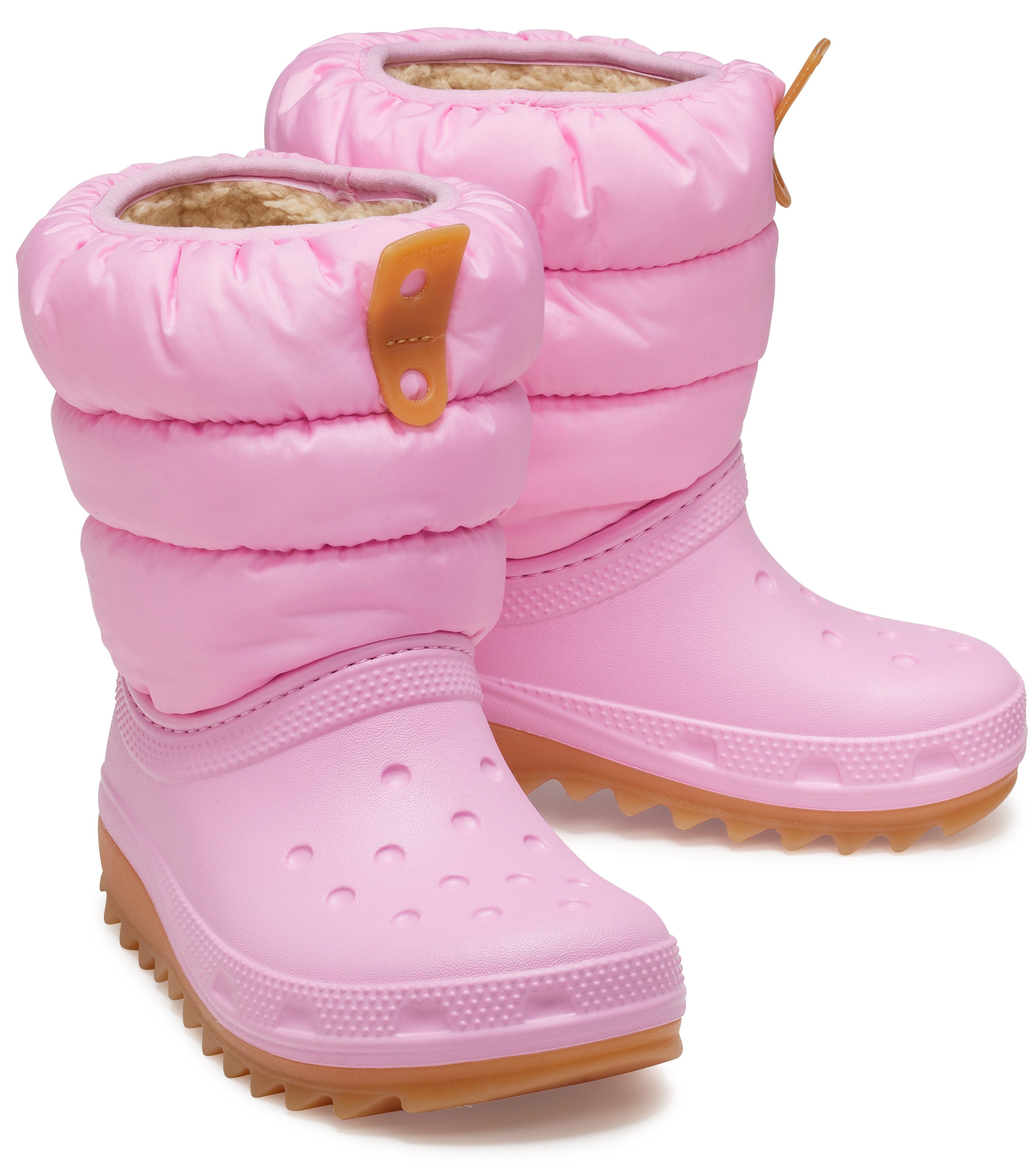 Crocs CLASSIC NEO PUFF BOOT K Winterboots Snowboots Winterstiefel zum Schlupfen Snowboots mit gestepptem Schaft