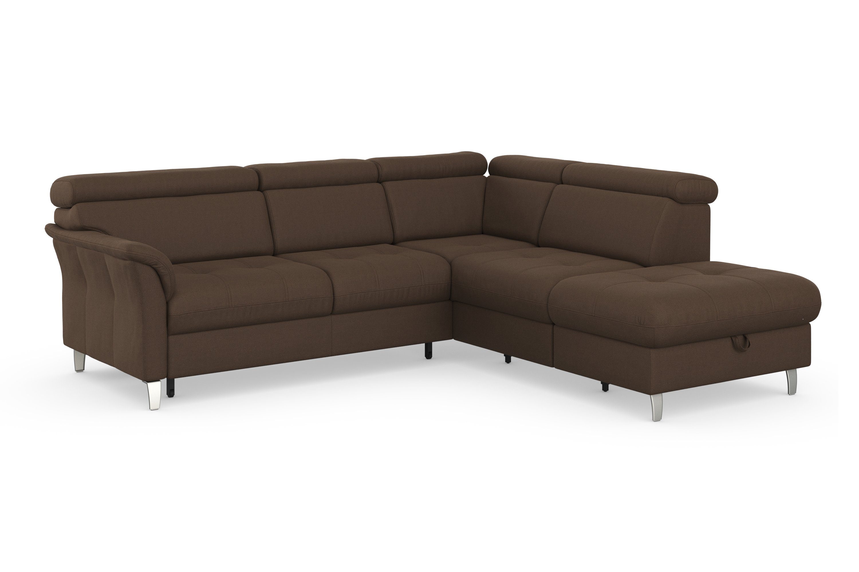 sit&more Ecksofa Marano L-Form, inklusive Kopfteilverstellung, optional Schlaffunktion & Bettkasten