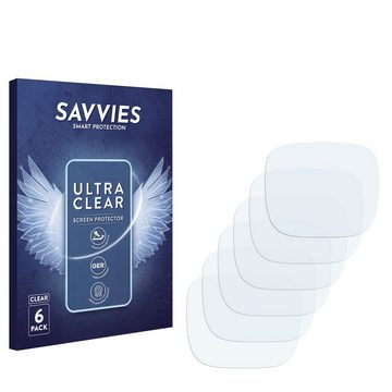 Savvies Schutzfolie für Krups Cook4me Touch Wifi, Displayschutzfolie, 6 Stück, Folie klar