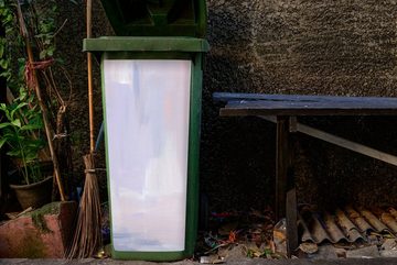 MuchoWow Wandsticker Pastell - Farbe - Gestaltung (1 St), Mülleimer-aufkleber, Mülltonne, Sticker, Container, Abfalbehälter