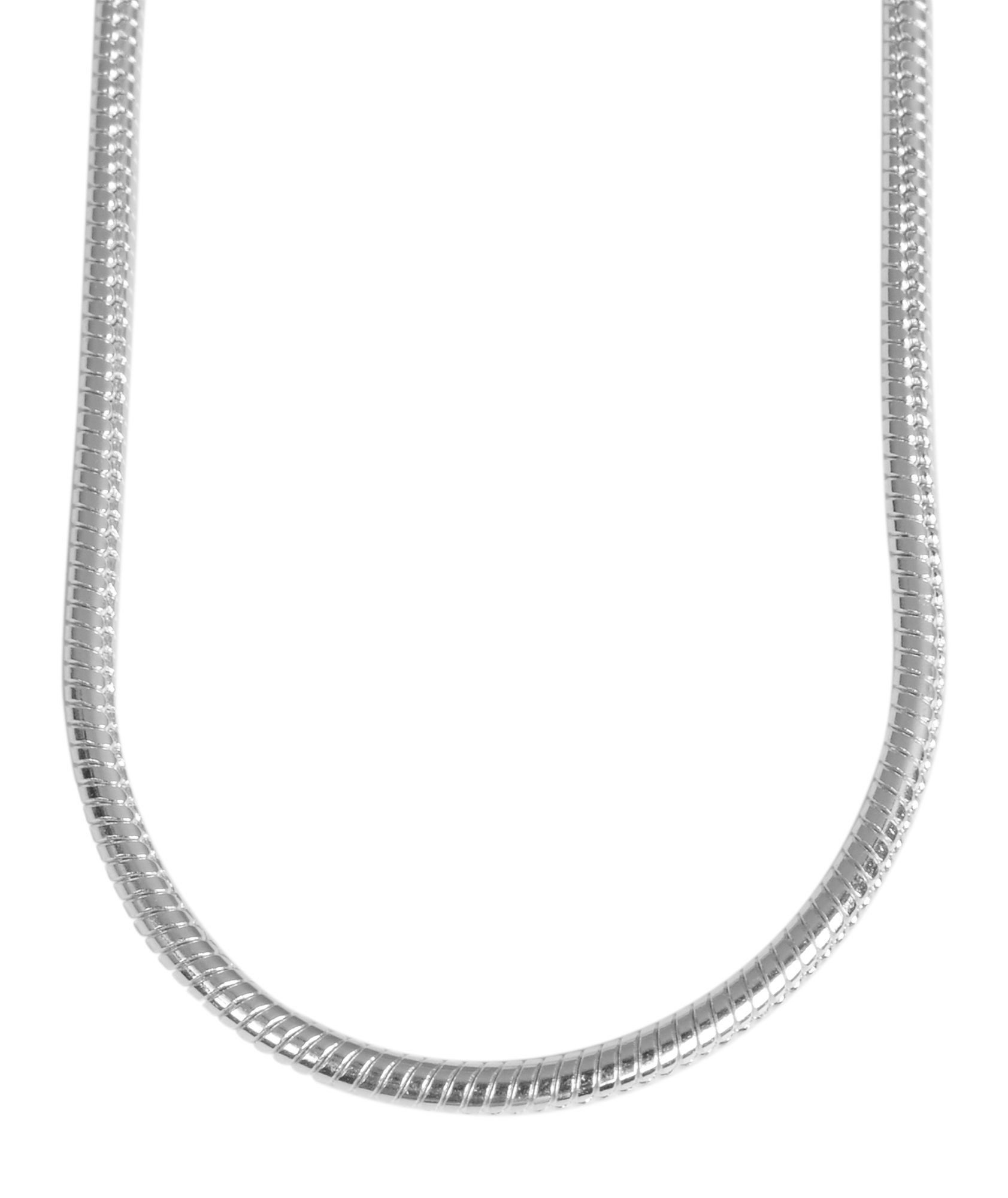 Kette ohne Anhänger Halskette – Schlangenkette aus 925 Silber 45 cm