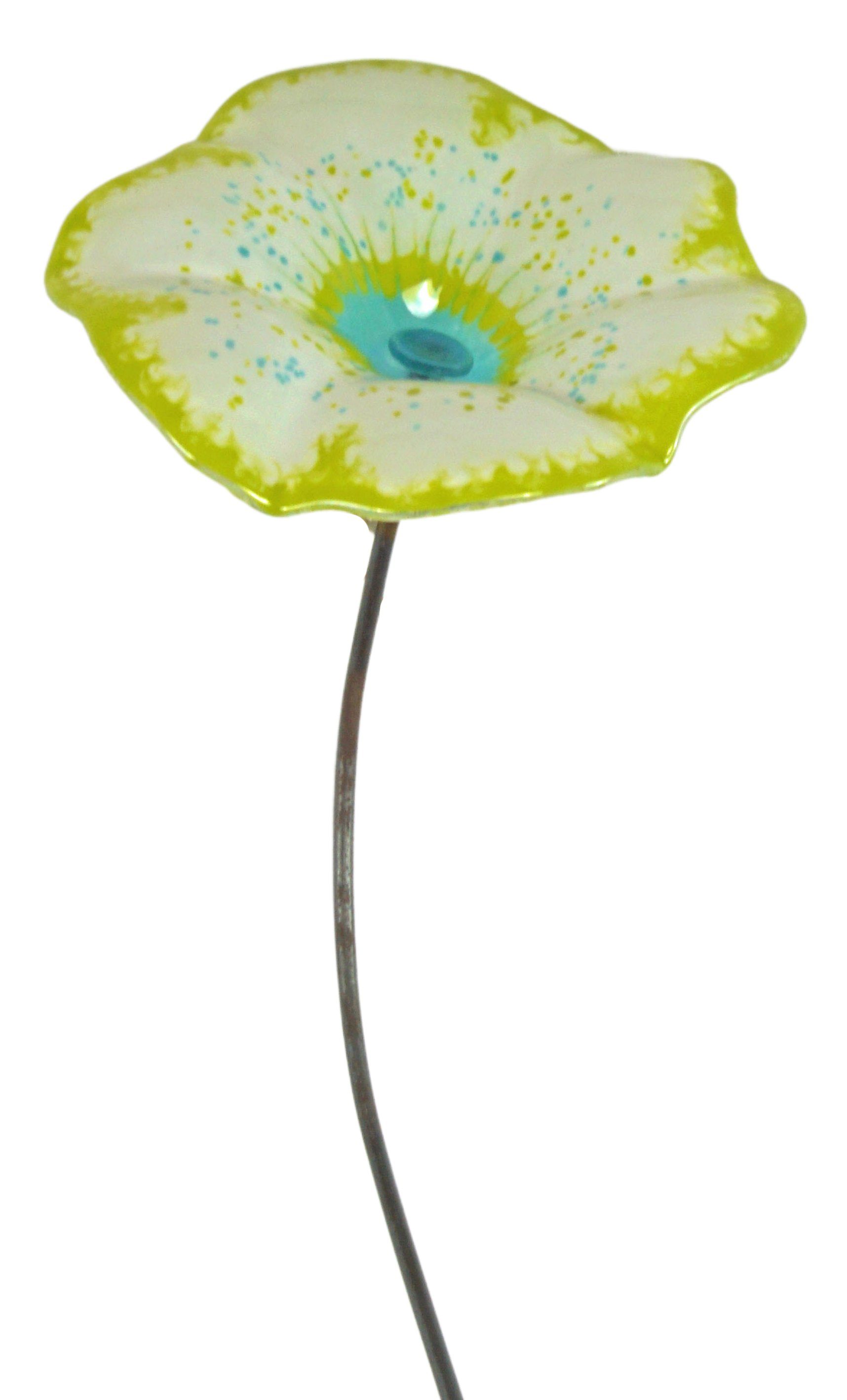 Cwwn Gartenstecker Gartenstecker Glasblume handgefertigt