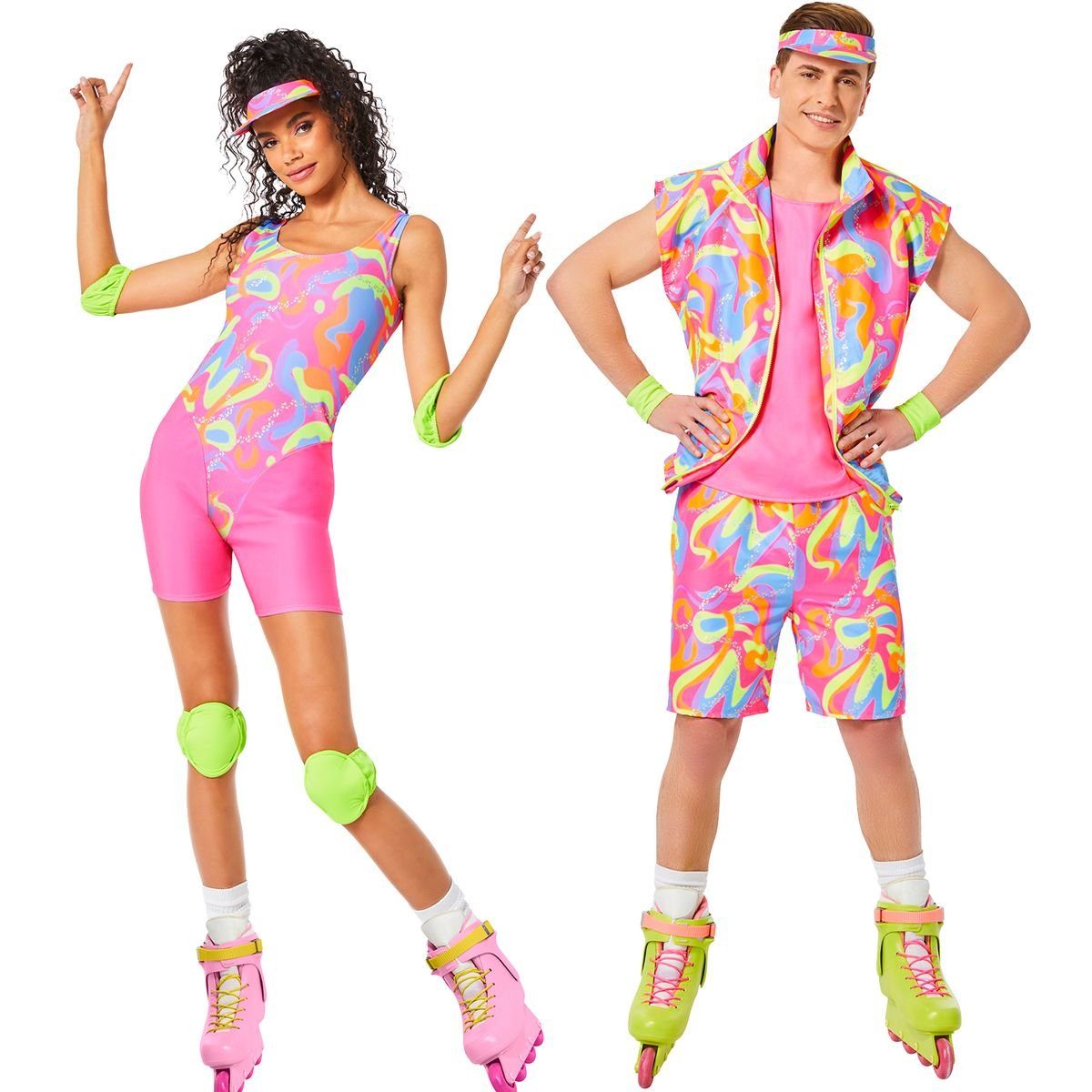 CHAKS Kostüm Barbie aus Barbie der Film Inliner-Barbie pink für Damen