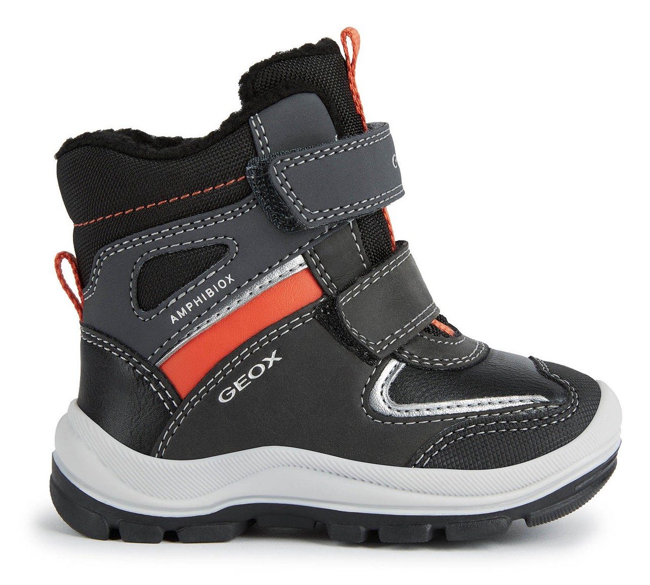 schwarz-orange ABX FLANFIL mit B BOY Winterstiefel Amphibiox-Ausstattung Geox B