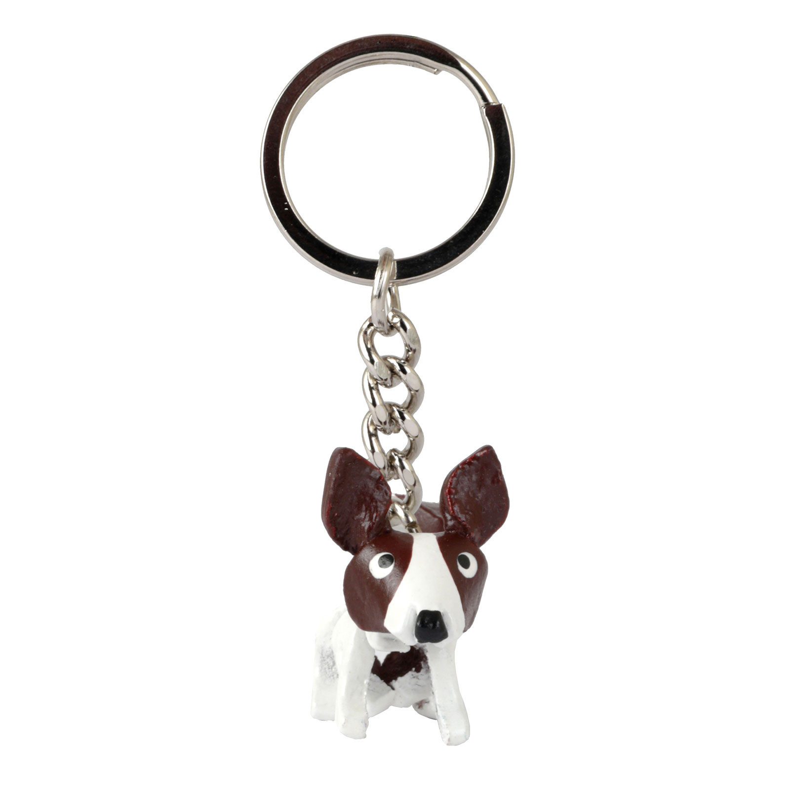 Monkimau Schlüsselanhänger Set Jack Russell Terrier Schlüsselanhänger aus Leder