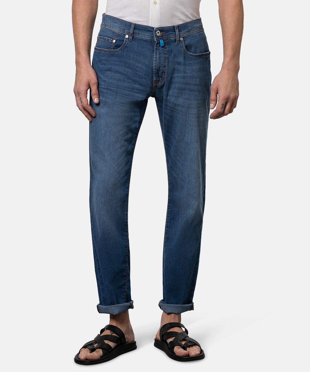 Pierre Cardin 5-Pocket-Jeans PIERRE CARDIN LYON dark blue used buffies 30910 7330.6824 - CLIMA