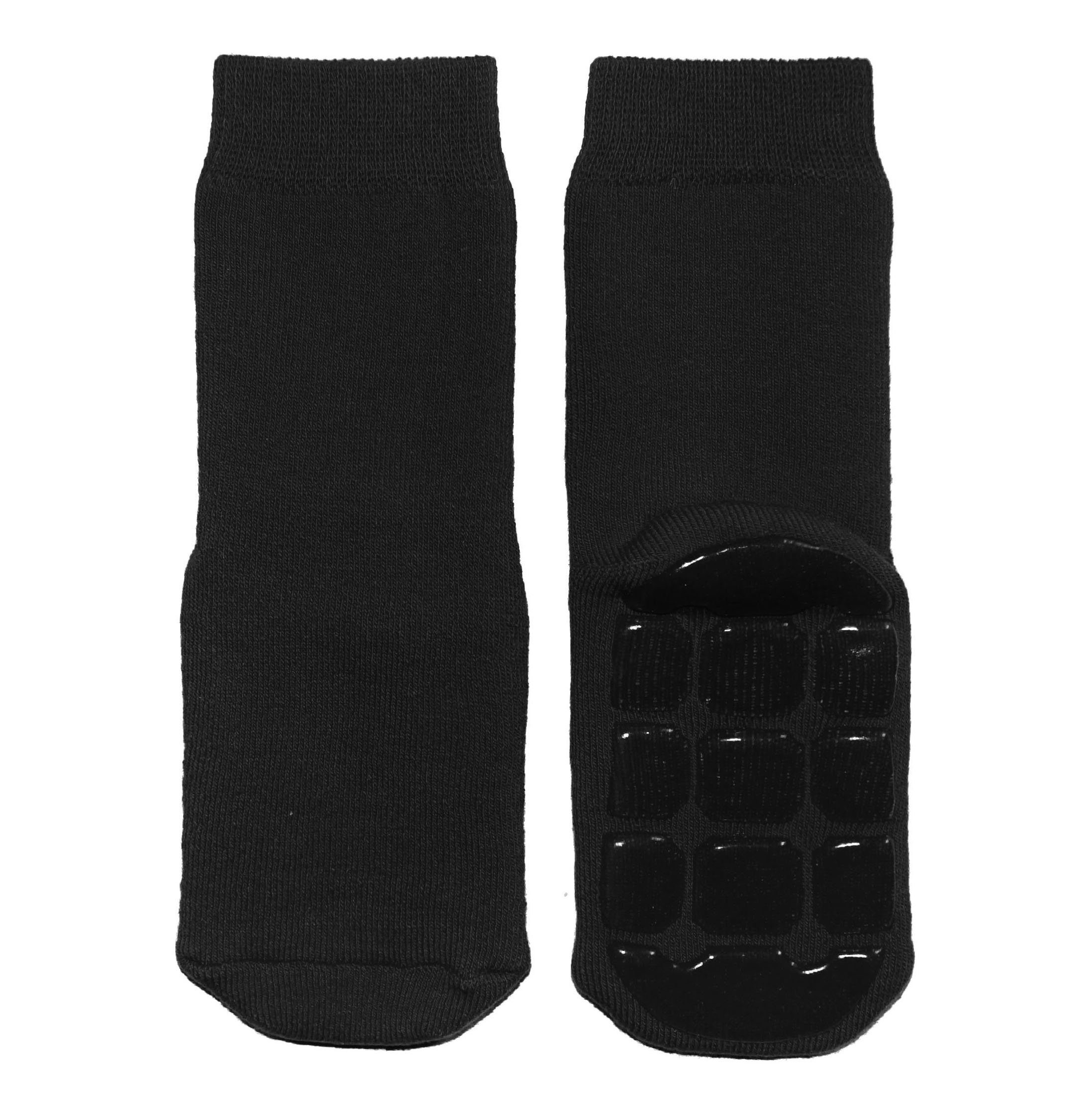WERI SPEZIALS Strumpfhersteller GmbH ABS-Socken Kinder ABS-Socken >>Einfarbig: Turtle<< weiche Baumwolle mit Frottee
