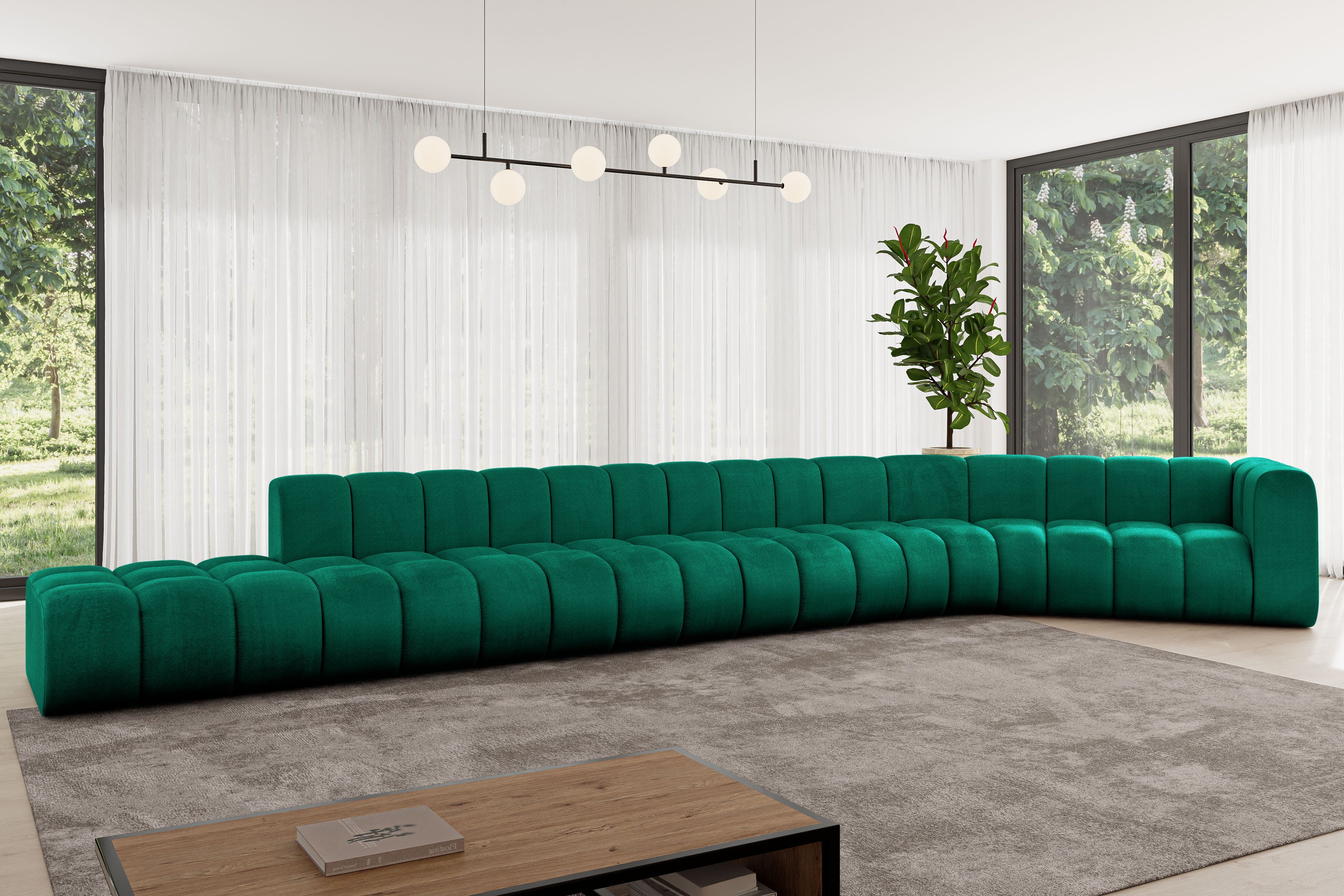 ALTDECOR Ecksofa Tilmo-L3, Corner Sofa U-Form Vielseitige Sofa Wohnlandschaft Wohnzimmer