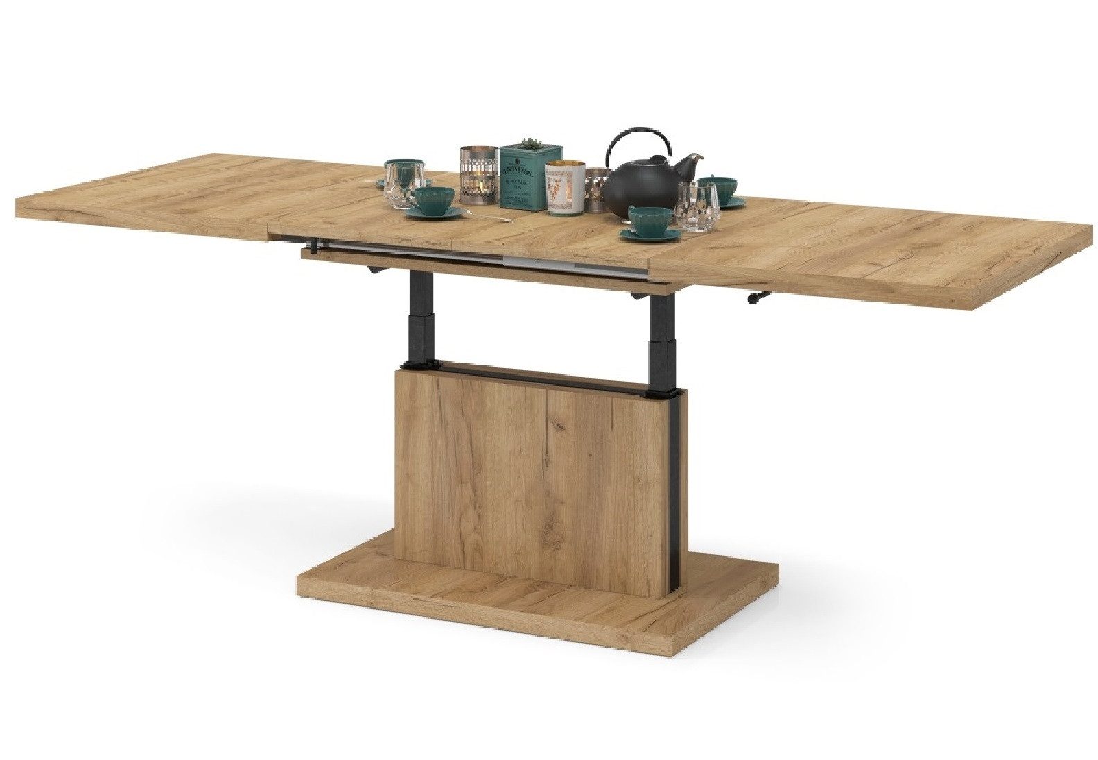 Mazzoni Couchtisch Aston Eiche Gold Craft günstig online kaufen