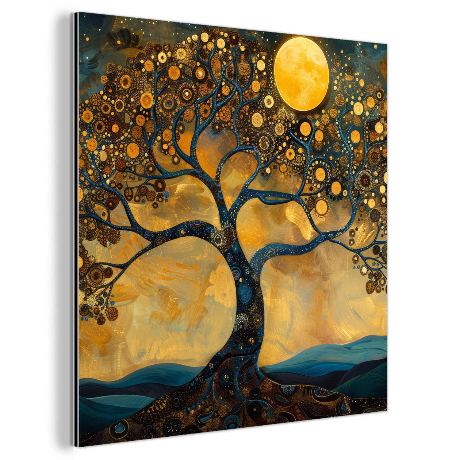 MuchoWow Metallbild Baum - Industriell - günstig online kaufen