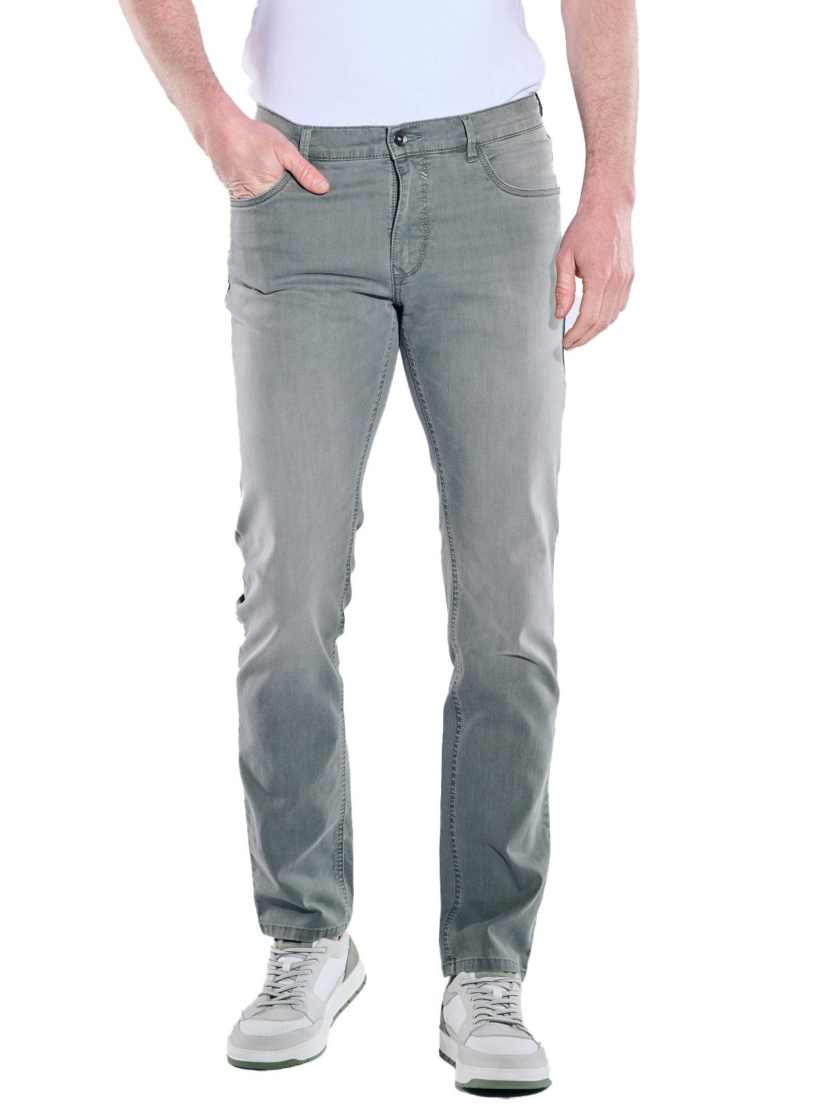 Engbers Stretch-Jeans Herren Super-Stretch-Jeans regular, Khaki