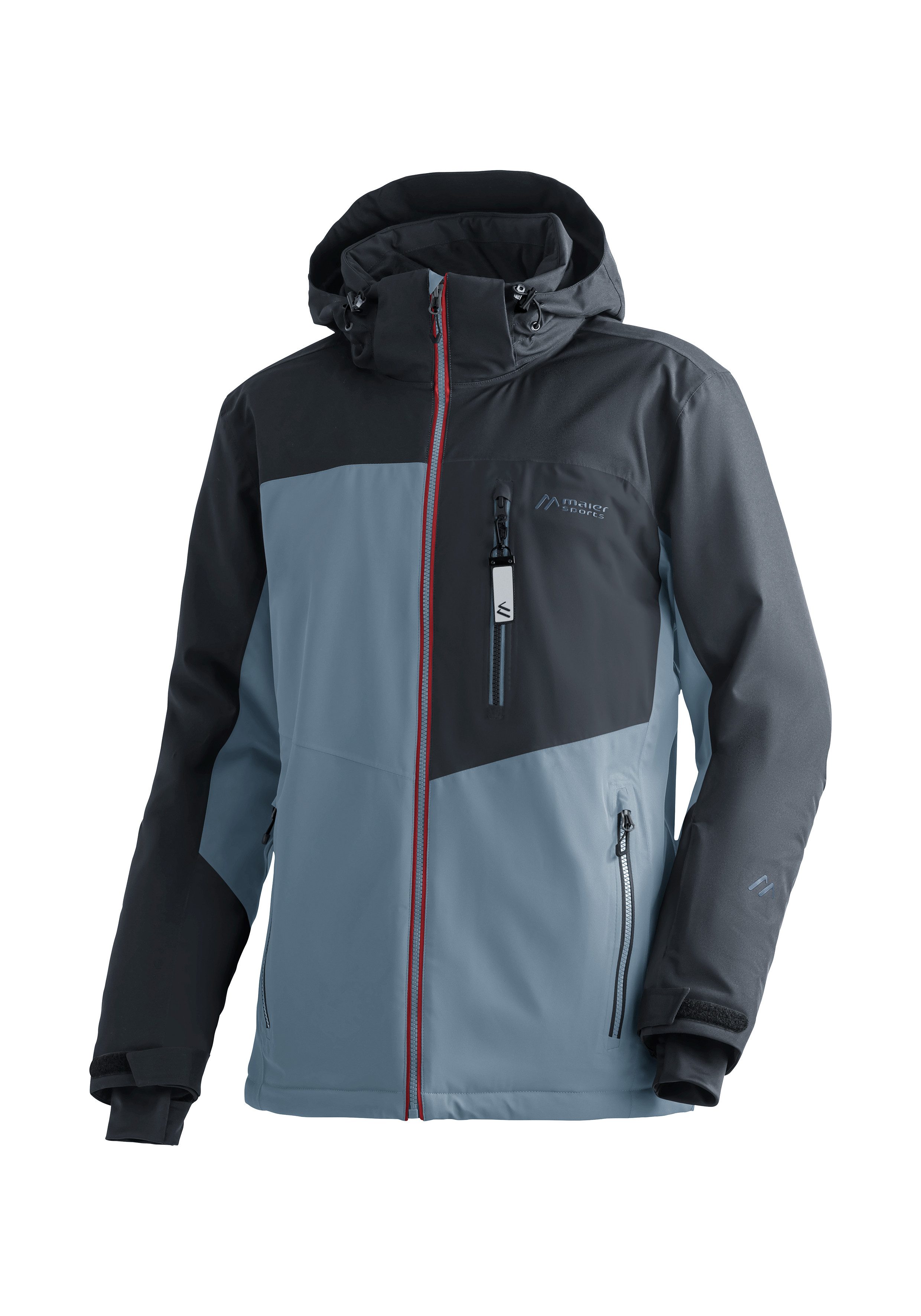 Maier Sports Skijacke Oravice Herren Winterjacke mit RV-Taschen und Kapuze, wasserdicht