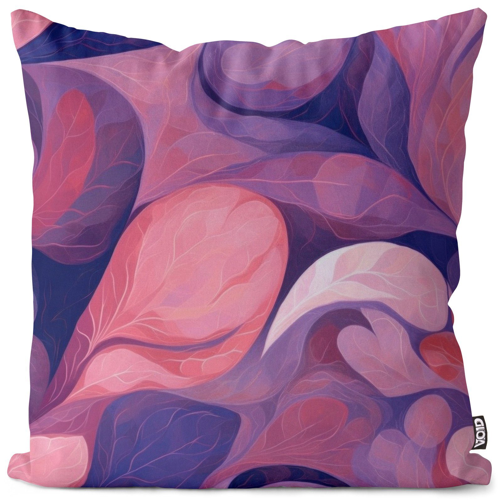 VOID Kissenbezug, (1 Stück), Abstraktes Blumenmuster Lila schöner rosa veil günstig online kaufen