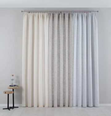 Vorhang, Gardinenbox, verdeckteSchlaufen (2 St), blickdicht, Jacquard, Jacquardmusterung Effektgarn »Sivas« Kräuselband Moderne Optik 20190350-2