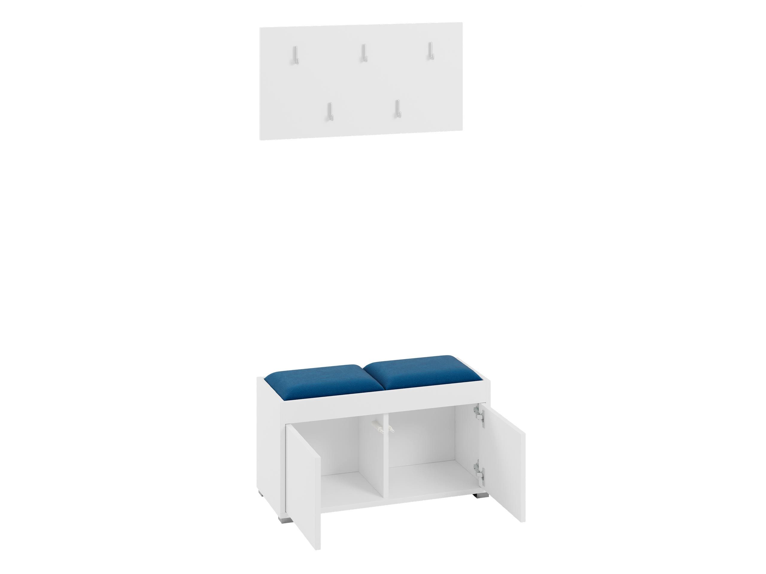MIRJAN24 Garderoben-Set Gesita VII, (2er-Set, Schuhschrank, Kleiderhakenbrett), 2x Gepolstertes Sitzpaneel, Griffloses Öffnungssystem