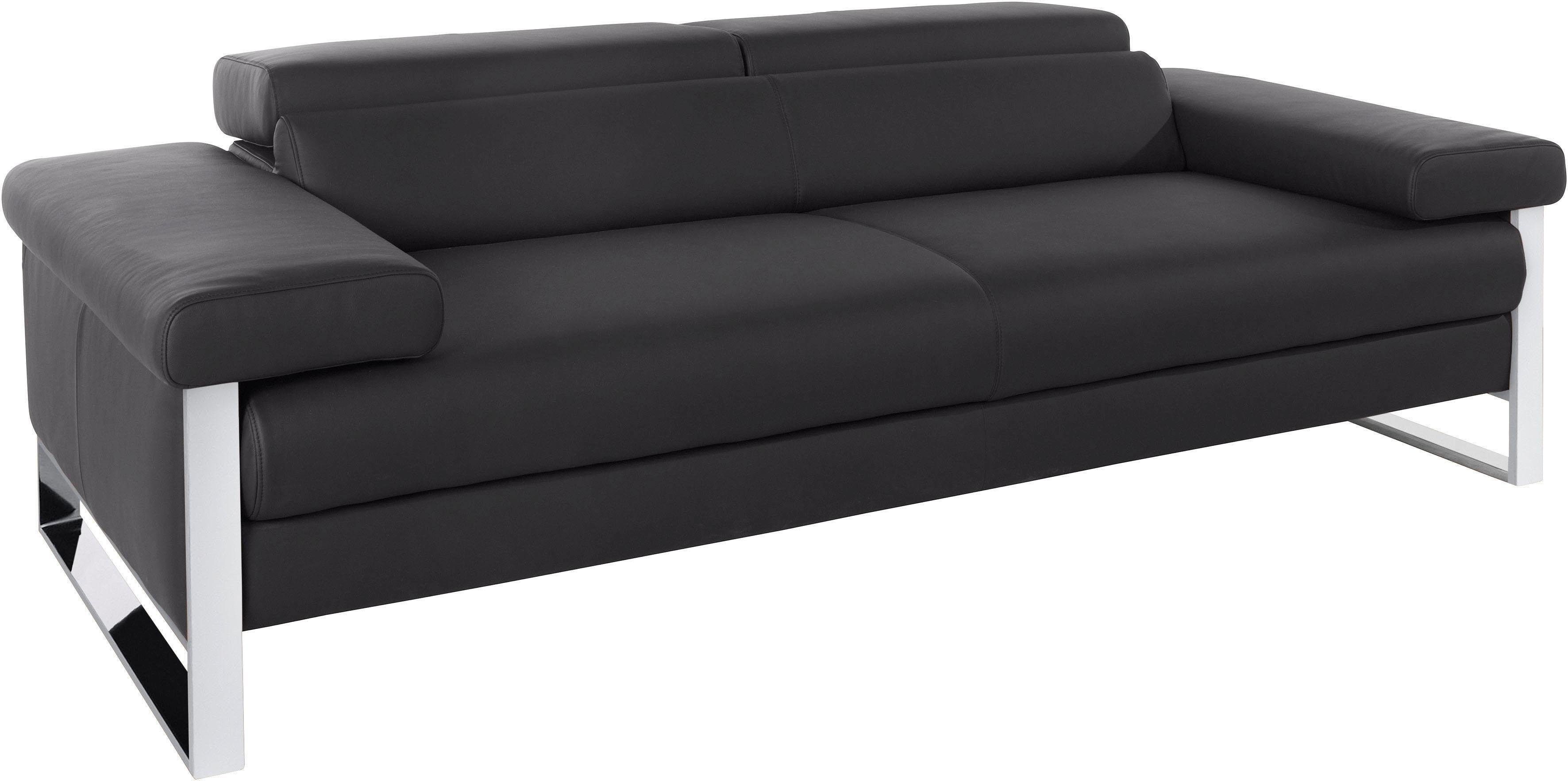 W.SCHILLIG 2-Sitzer finn, German Design Award 2016, Fußgestell Chrom glänzend, Breite 230 cm