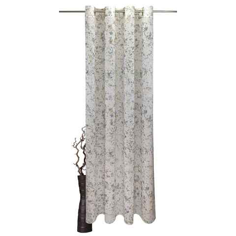 Vorhang Stella, VHG, Ösen (1 St), halbtransparent, Polyester, Digitaldruck, Aquarell, Leinenoptik, Breite 145 cm