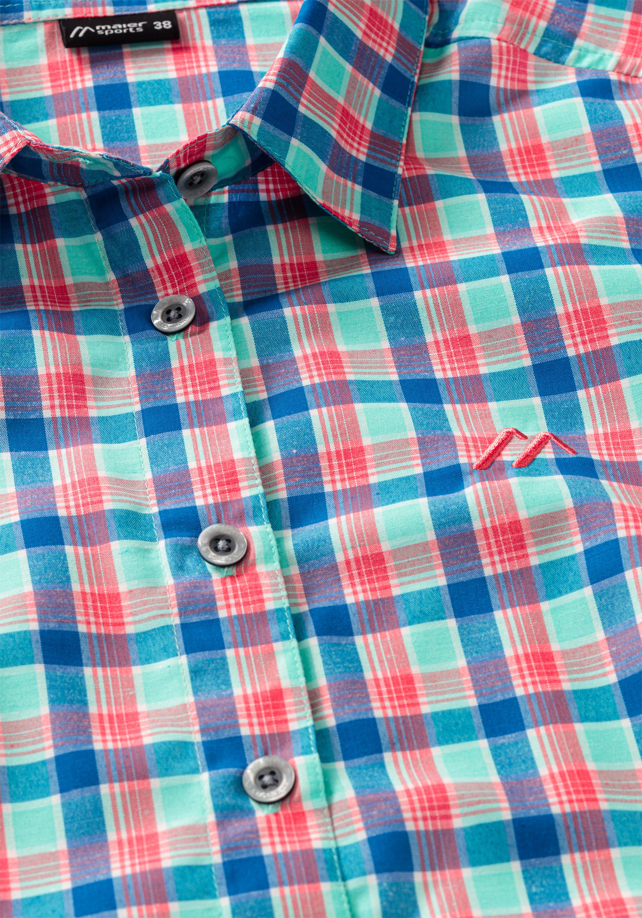 Maier Sports Funktionsbluse Nanni Damen Bluse, langarm Karobluse für Outdoo günstig online kaufen