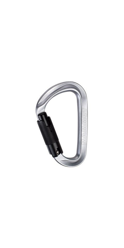 Mammut Karabiner Classic HMS Twistlock Plus Carabiner TWIST LOCK PLUS, LIGHT GREY