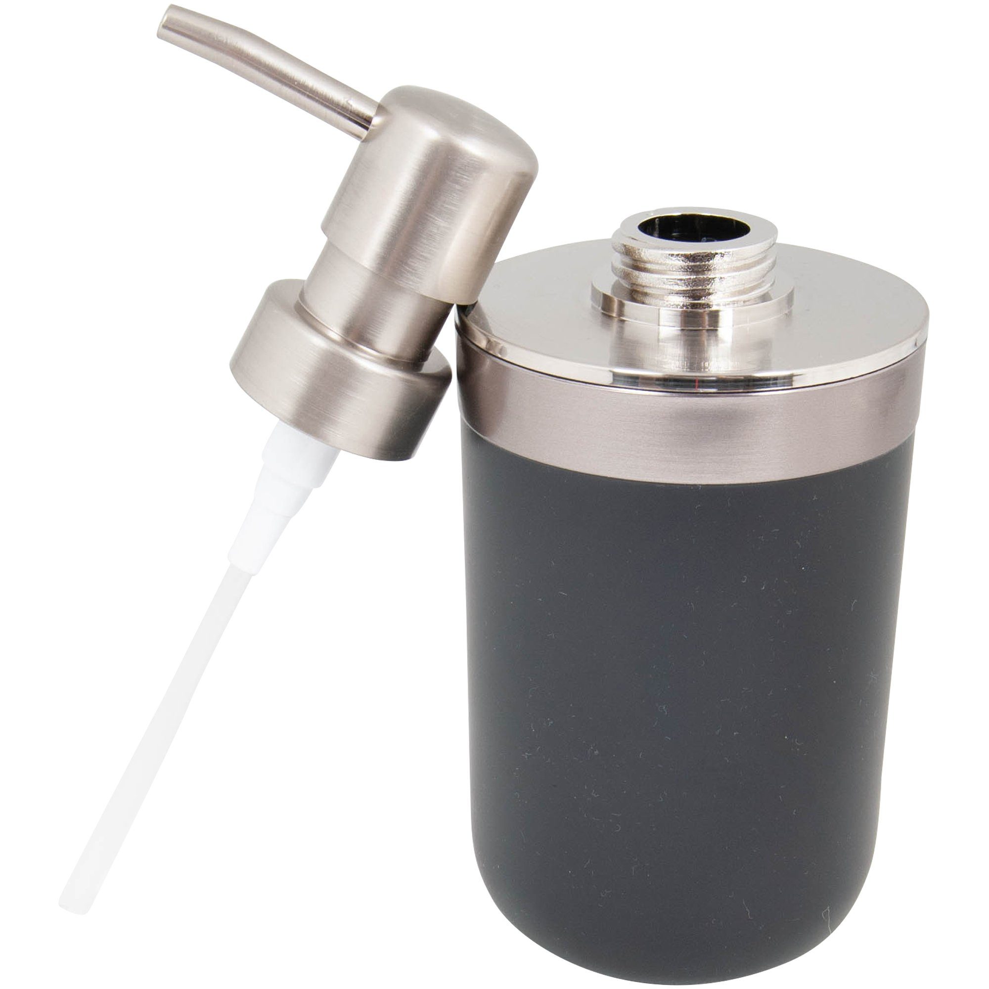 Berilo Seifenspender Pumpspender, Kunststoff/Edelstahl-Optik günstig online kaufen