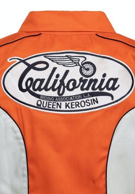 QueenKerosin Collegejacke California im charakteristischen Vintage Style